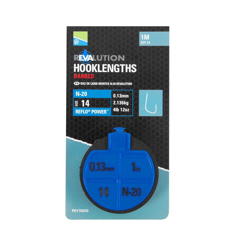 Dopasowani liderzy Preston revalution hooklengths n20 (x10)