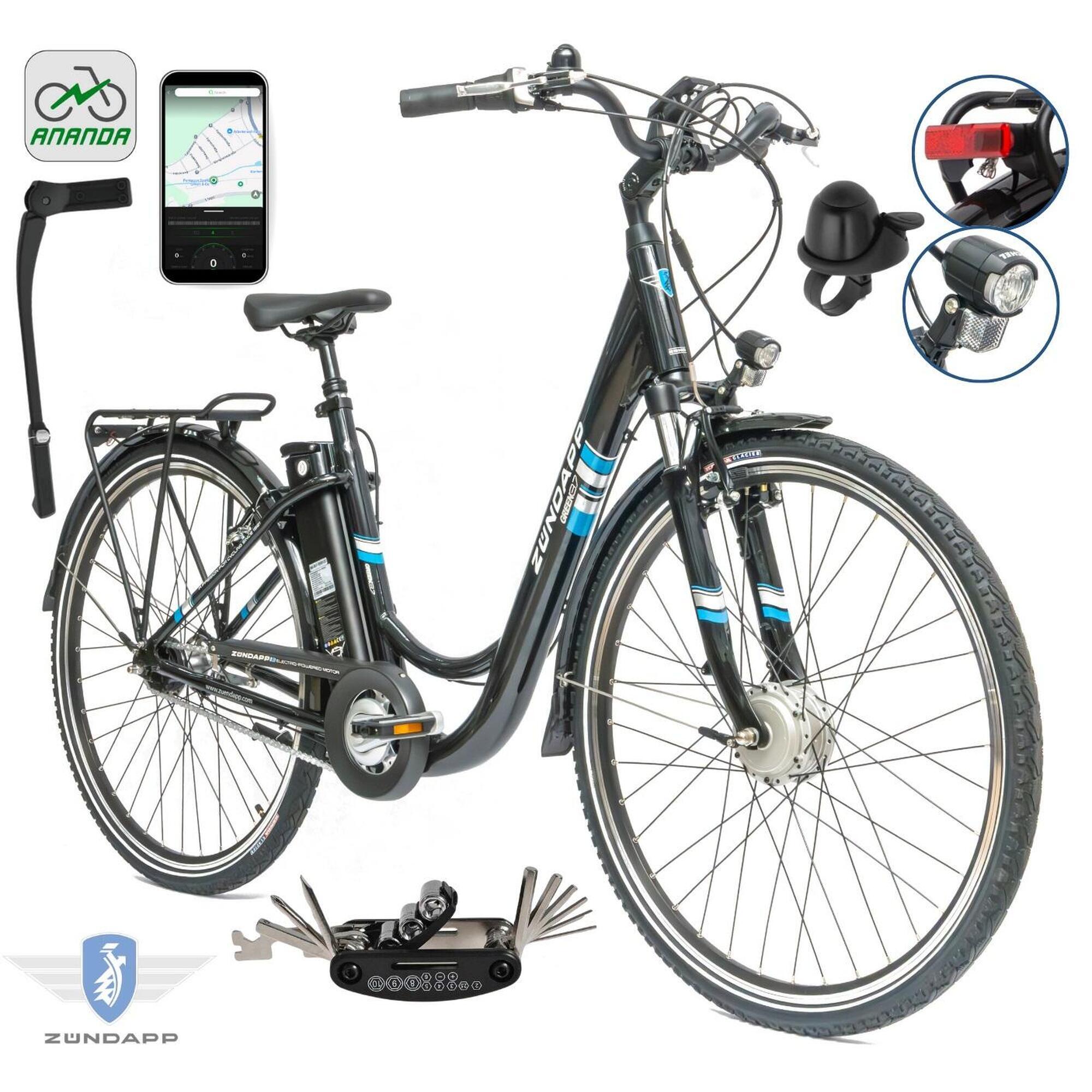 Rower Elektryczny Damski Miejski 28" SHIMANO Nexus 250 W LCD 2025 Aplikacja