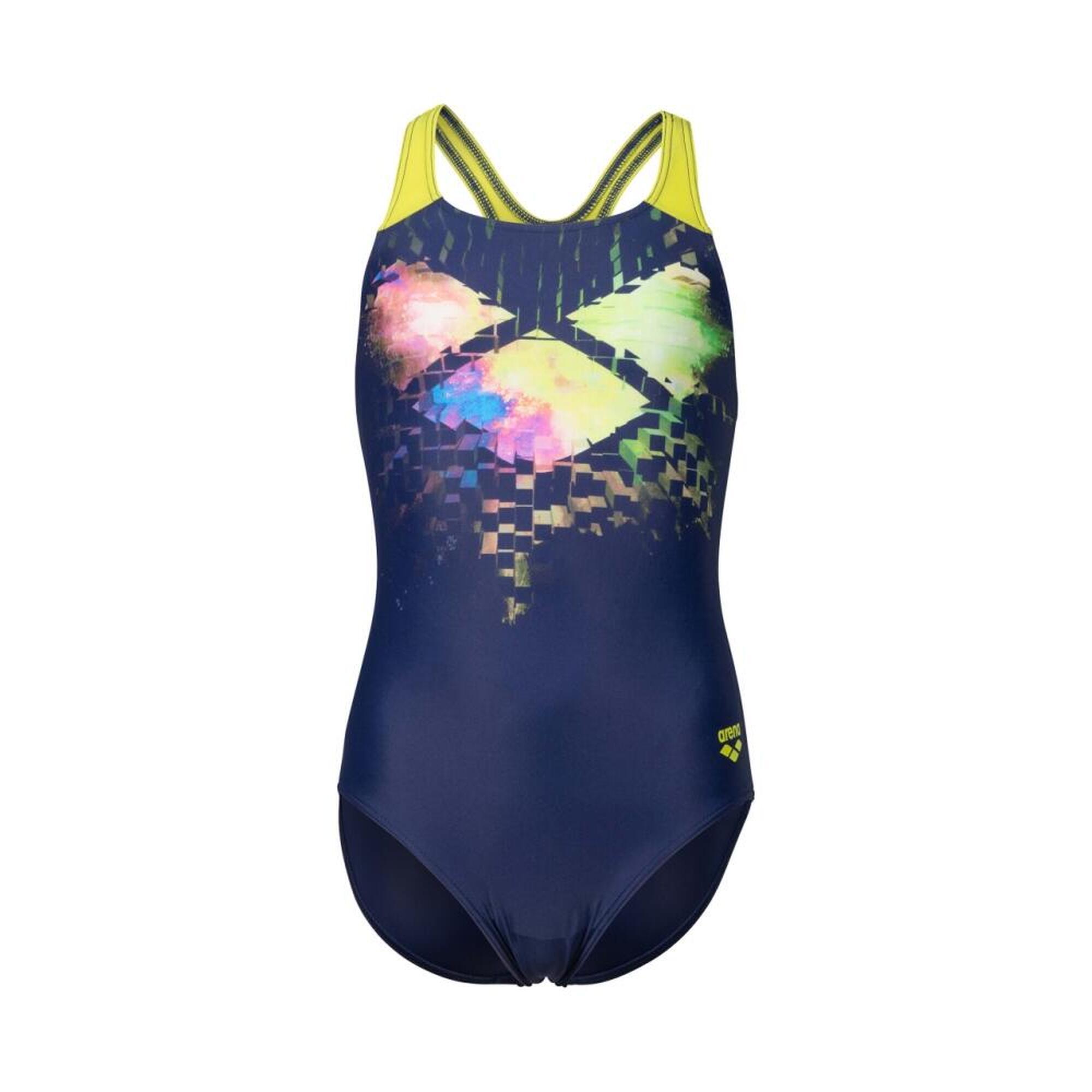 Strój kąpielowy dziewczęcy jednoczęściowy na basen Arena Multipixels