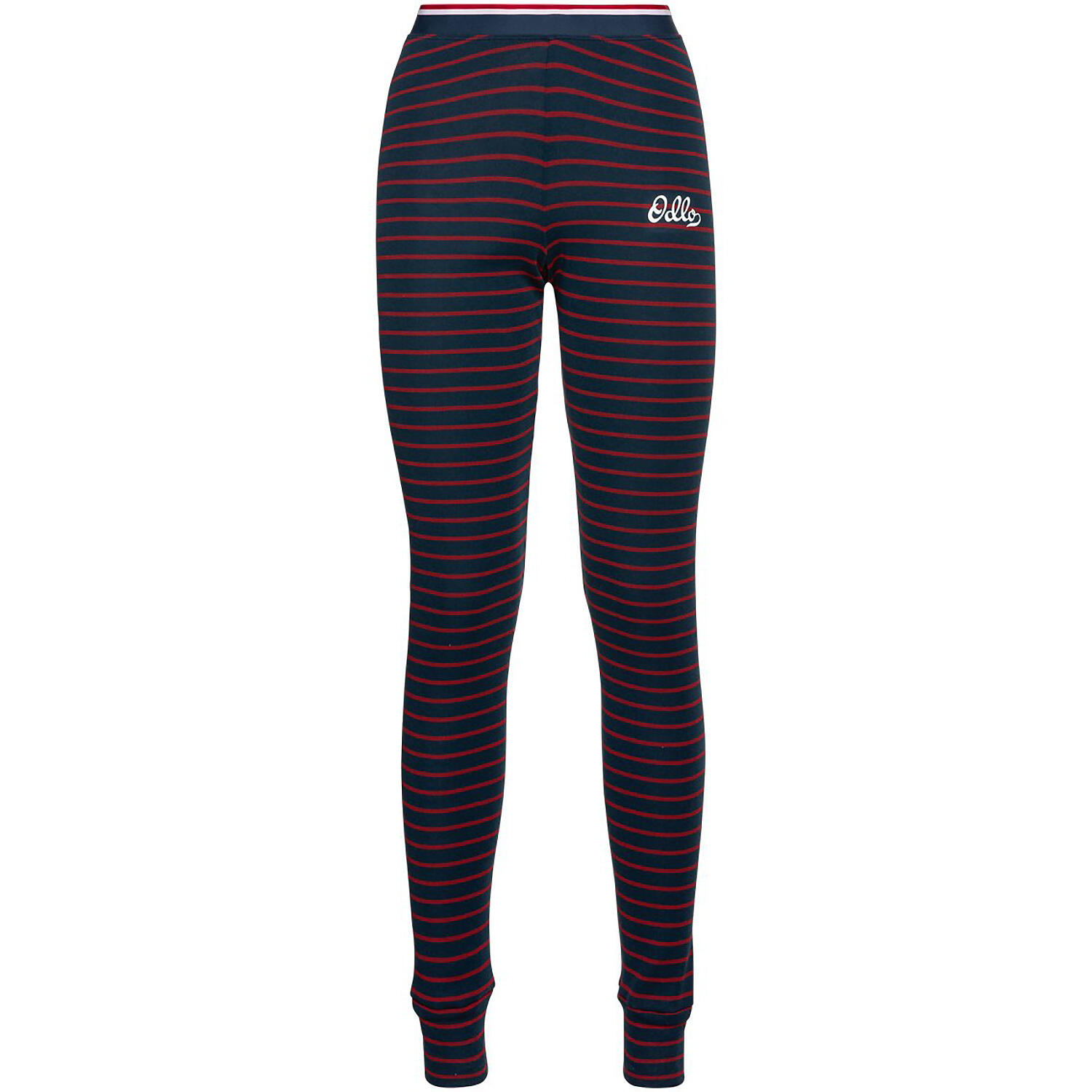 Spodnie termoaktywne damskie ODLO Active Warm Originals Stripes Bl Bottom Long
