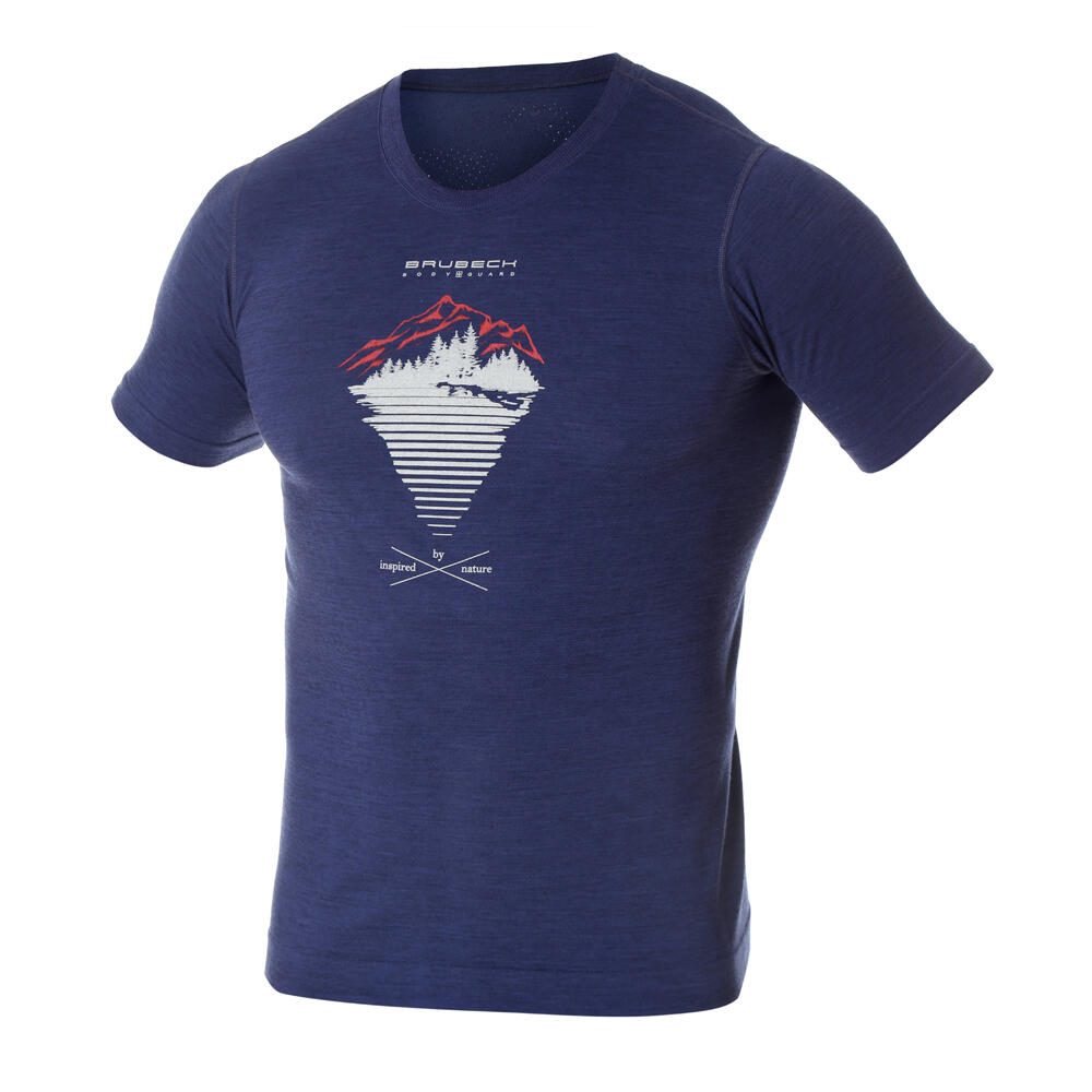 Koszulka turystyczna OUTDOOR WOOL PRO z wełną merino Męska