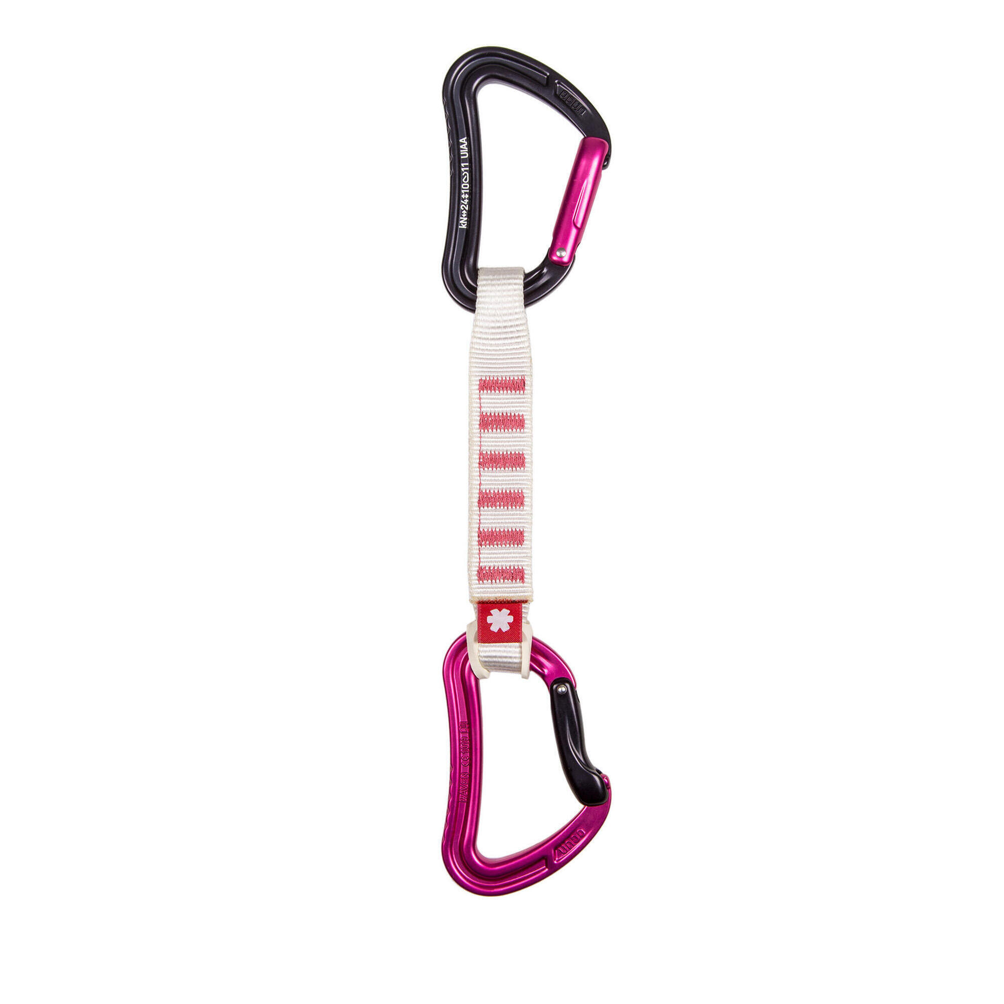 Ekspresy wspinaczkowe Ocun Raven QD Zoom PA 15/22 mm 16 cm - pink