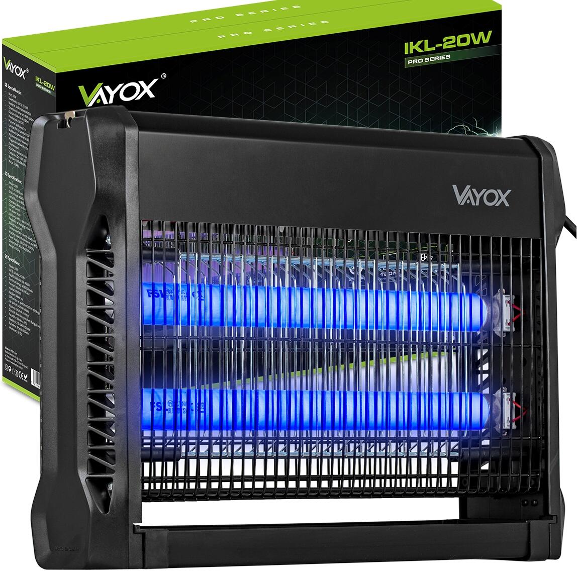 Lampa owadobójcza na komary muchy VAYOX IKL-20W 260m2