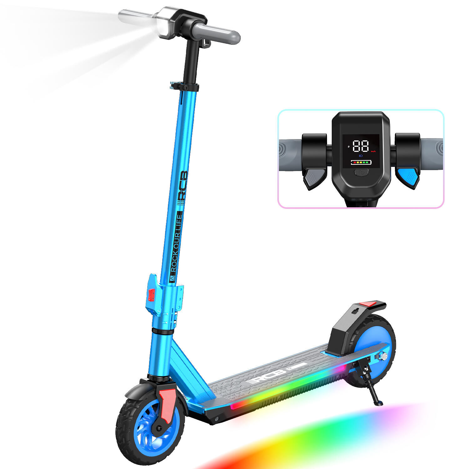 Elektryczna hulajnoga dla dzieci 6–12 lat 7", 3 biegi – RCB R12 PRO