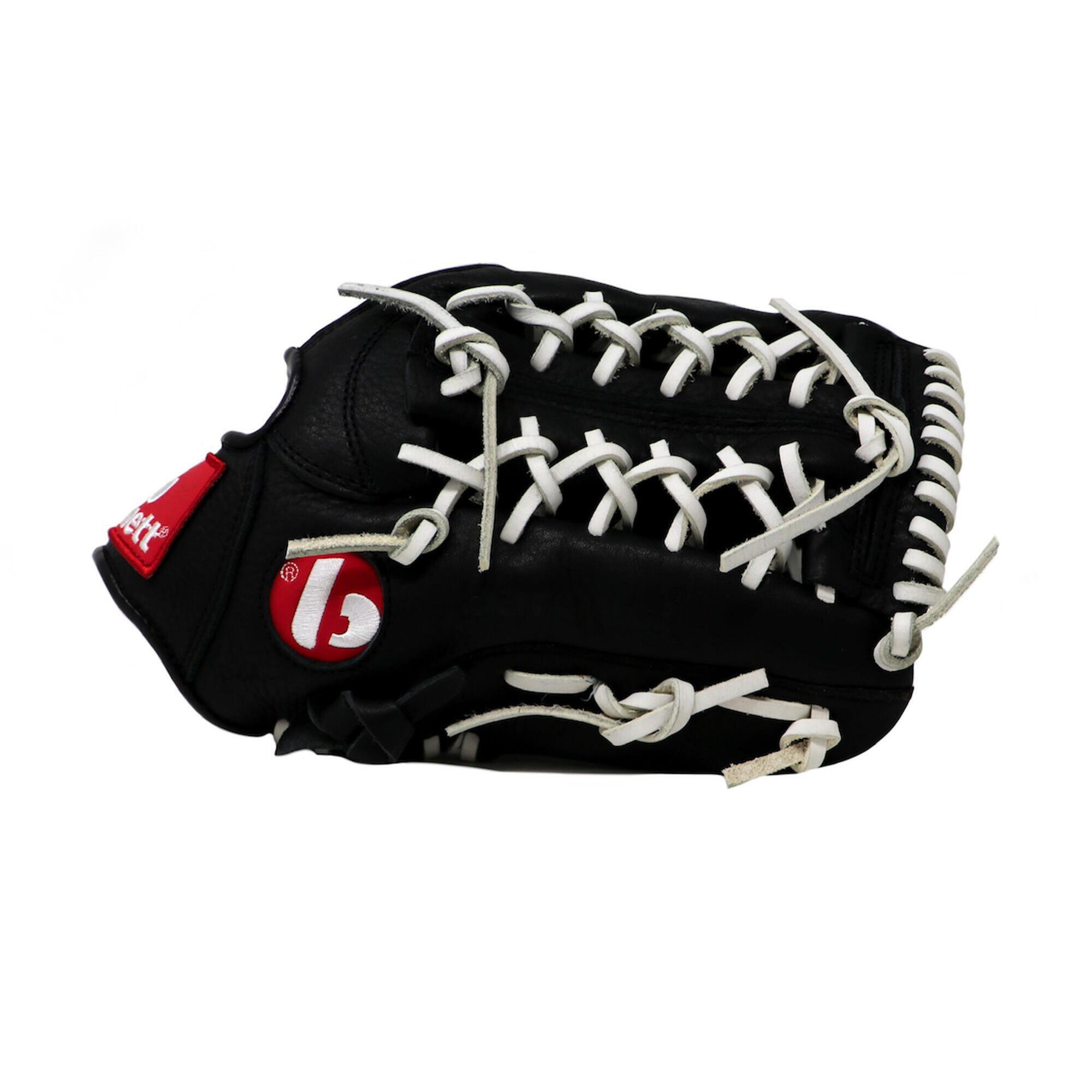 Skórzana rękawica baseballowa GL-125 REG, czarna (do rzucania praworęcznymi)