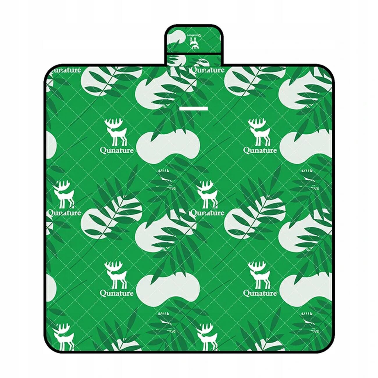 mata piknikowa qunature koc wodoodporny turystyczny 2 x 2 m - zielona