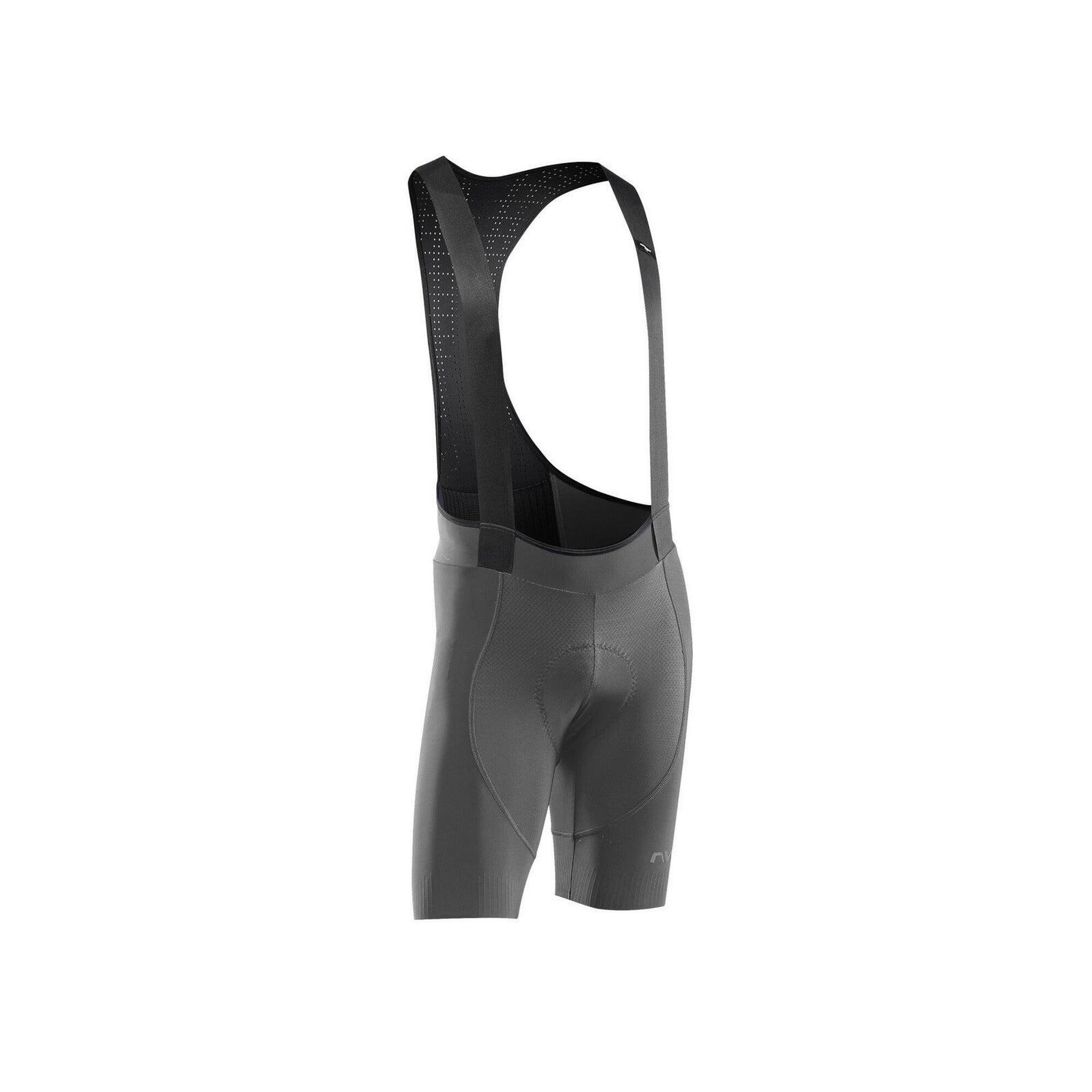 Spodenki rowerowe szosa gravel NORTHWAVE Fast Bib szary