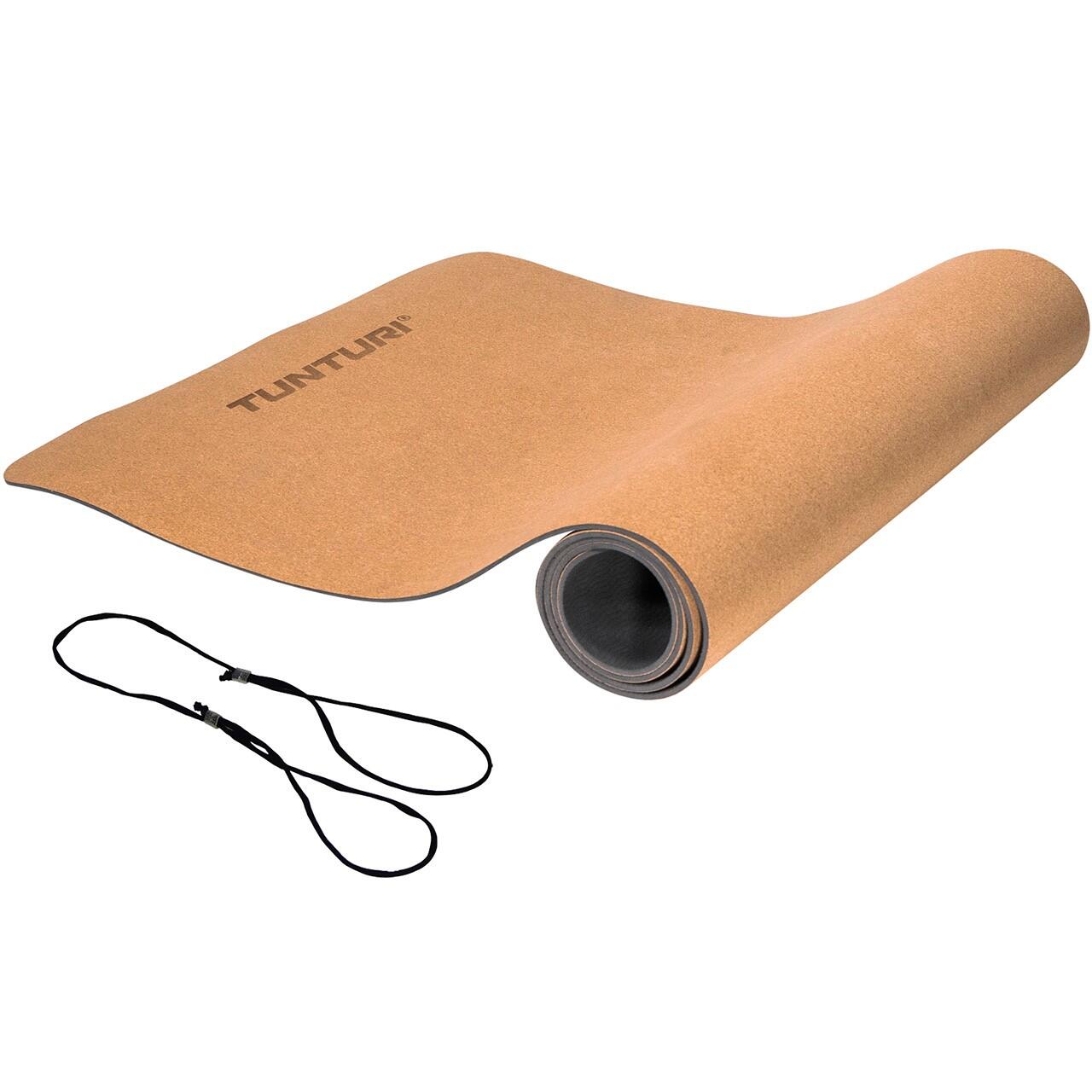 Mata do Jogi Tunturi Cork TPE z Korka 100% ECO Friendly Joga Fitness