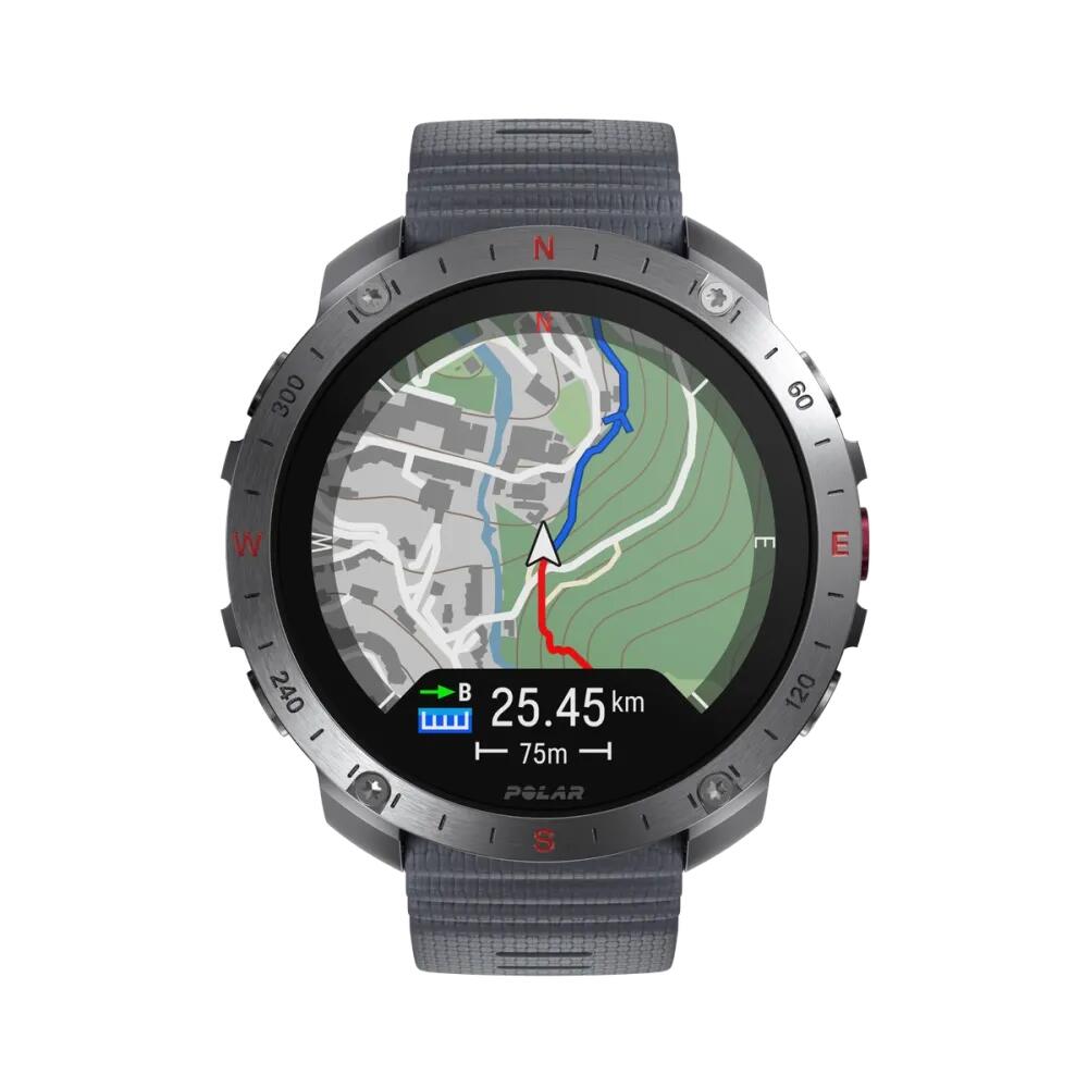 Premium Outdoor Mutlisport Watch - GPS, Maps, Barometer - Grit X2 Pro Grey