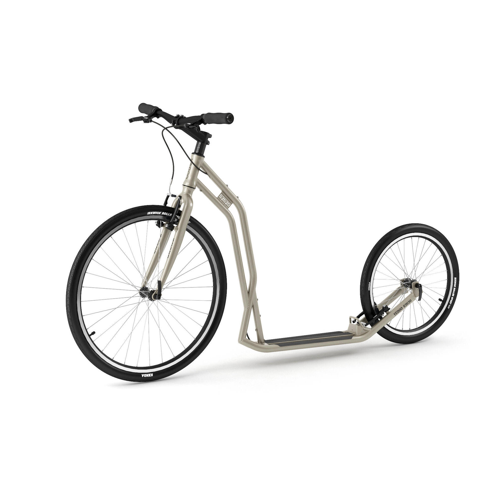 Hulajnoga Yedoo S2620 z kołami pneumatycznymi 26/20 srebrnozłota