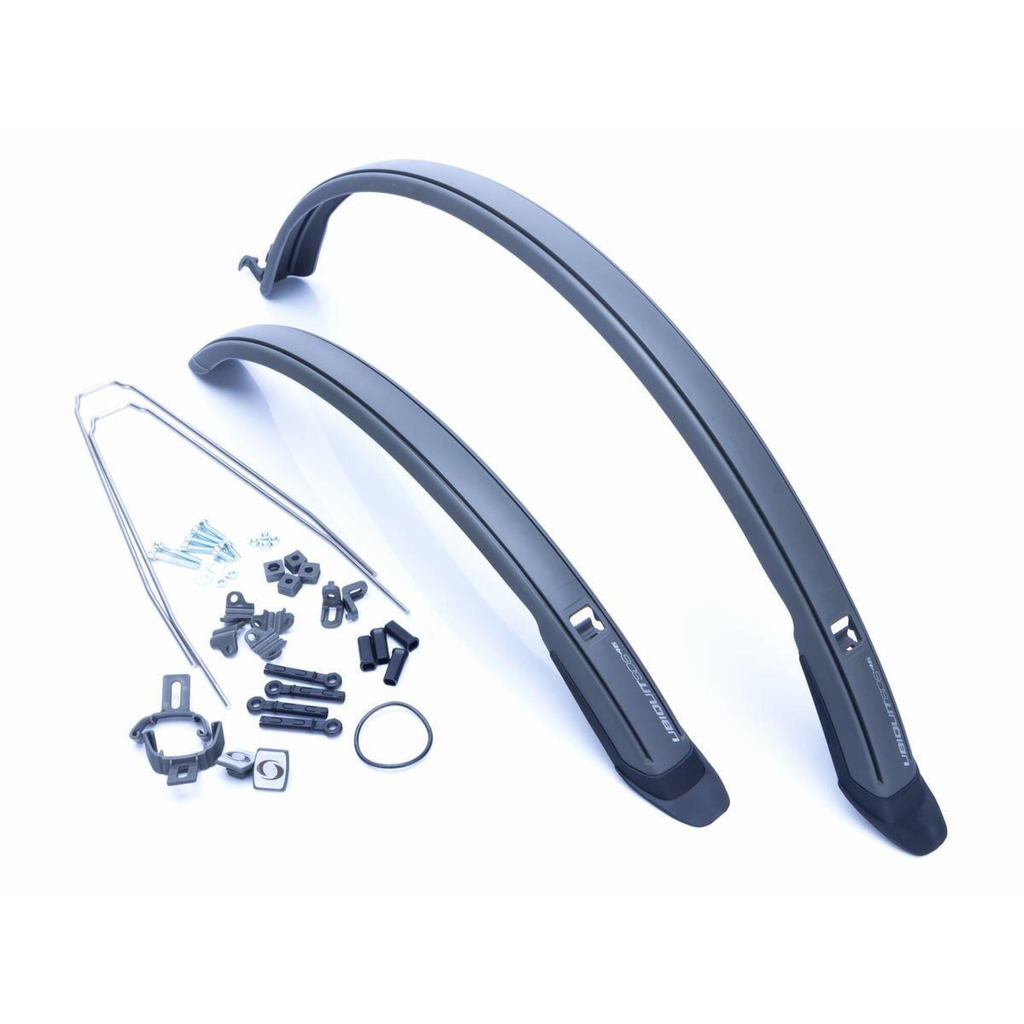 Błotniki Simpla UBIQUIT SDS 46mm P+T czarny/żółty