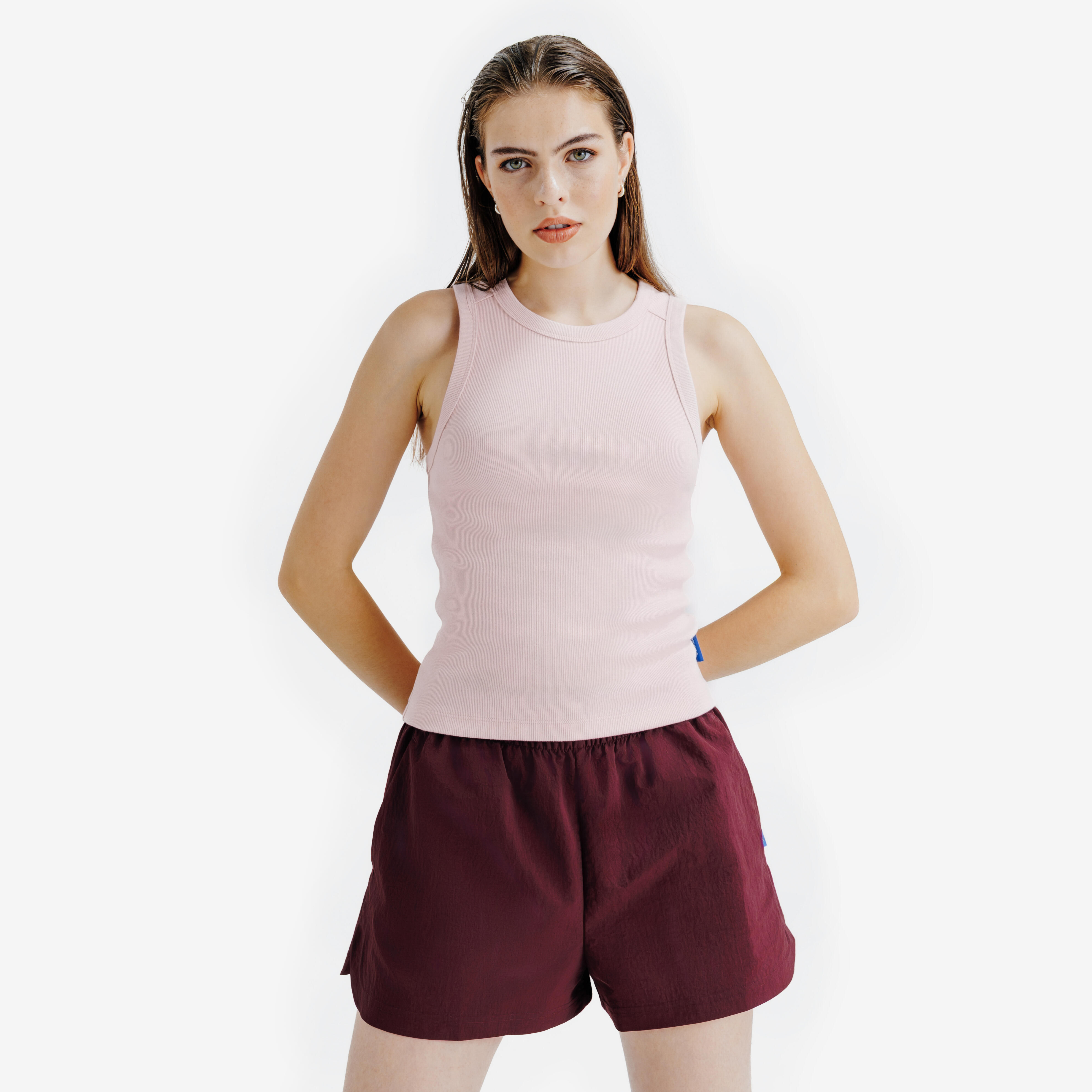 Koszulka bez rękawów damska Elementals z prążkowanej dzianiny