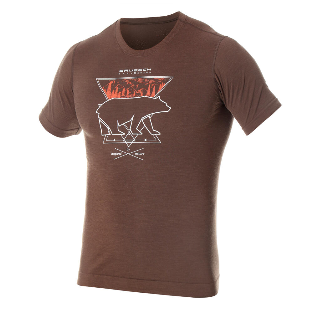 Koszulka turystyczna OUTDOOR WOOL PRO z wełną merino Męska