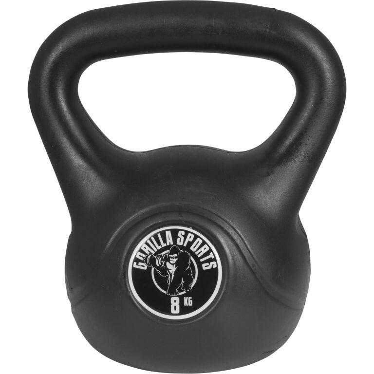 Kettlebell treningowy Gorilla Sports 8 kg winyl