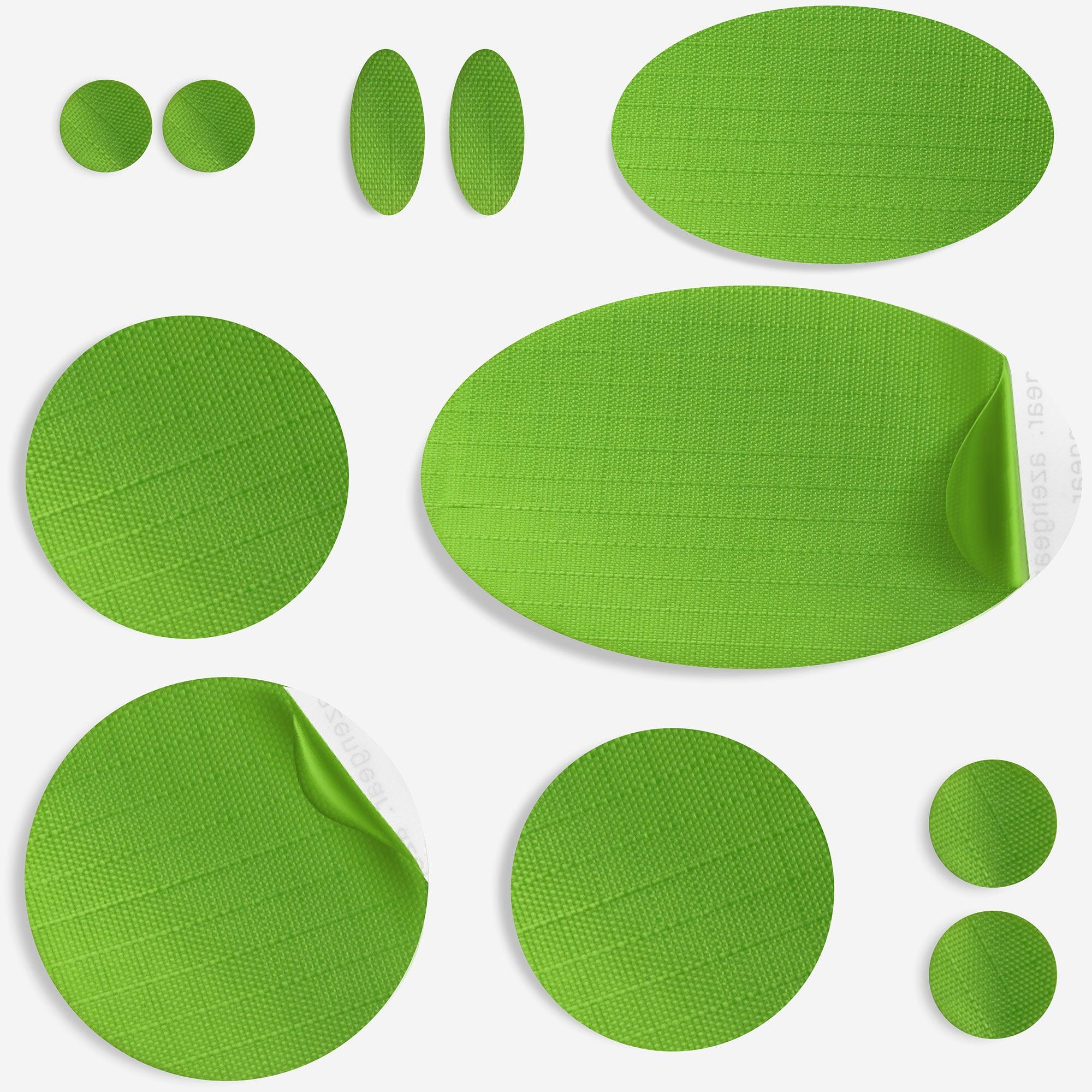 Łatki naprawcze do kurtek puchowych, wodoodporne (fluorescencyjna zieleń)