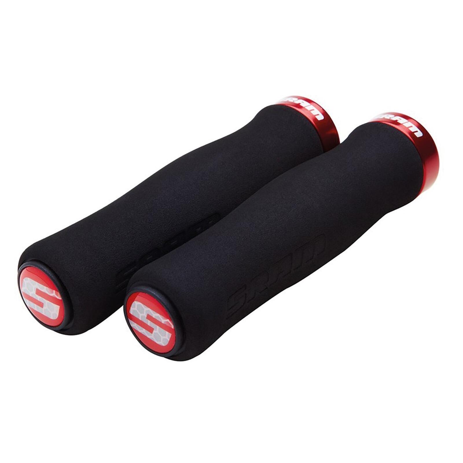 Czarno-czerwone uchwyty Sram do roweru