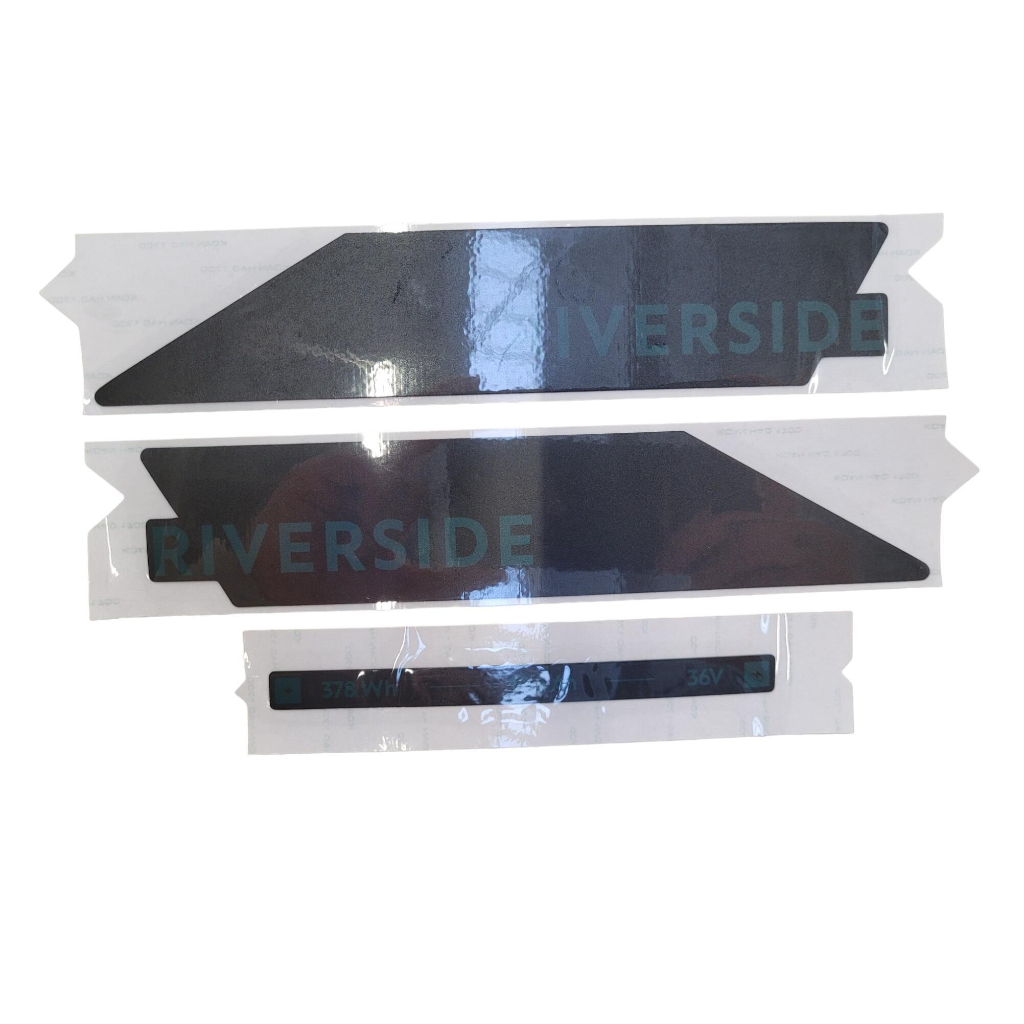 Naklejki na akumulator roweru Riverside 100E