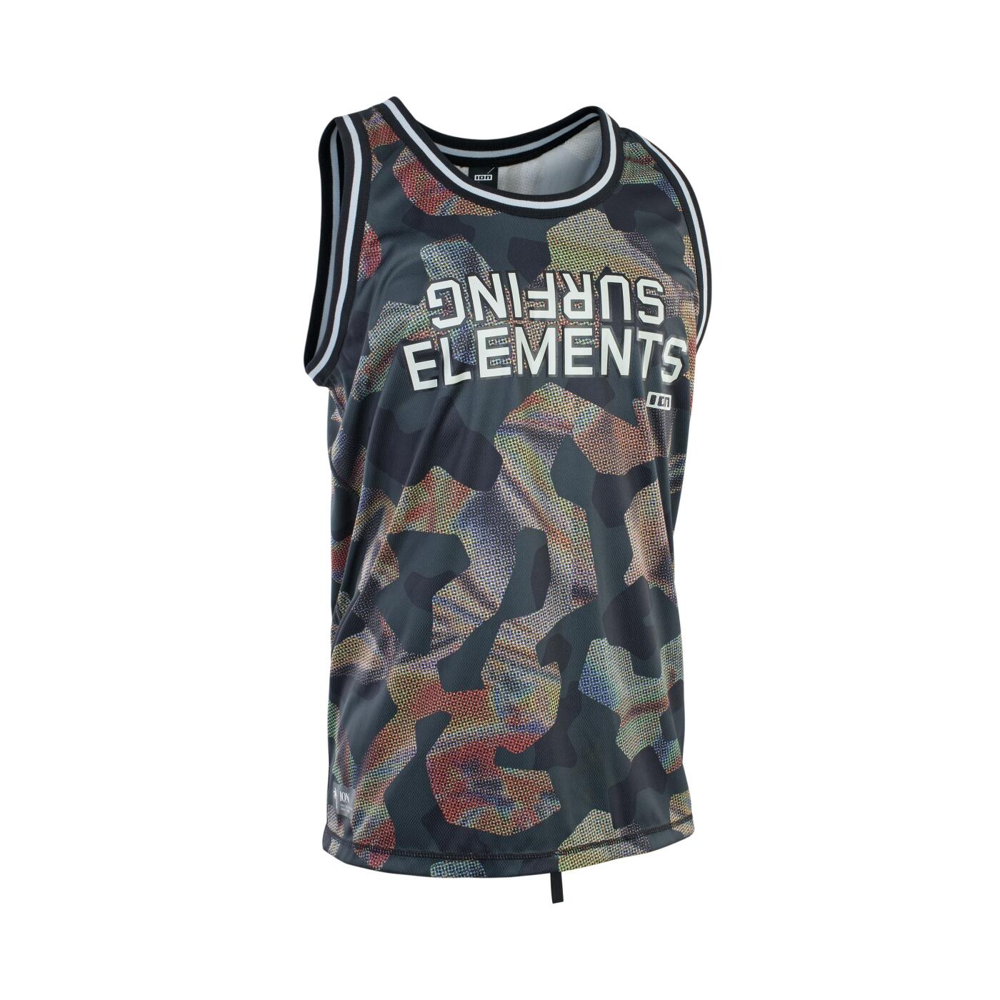 Koszulka surfingowa męska ION Basketball grey camo