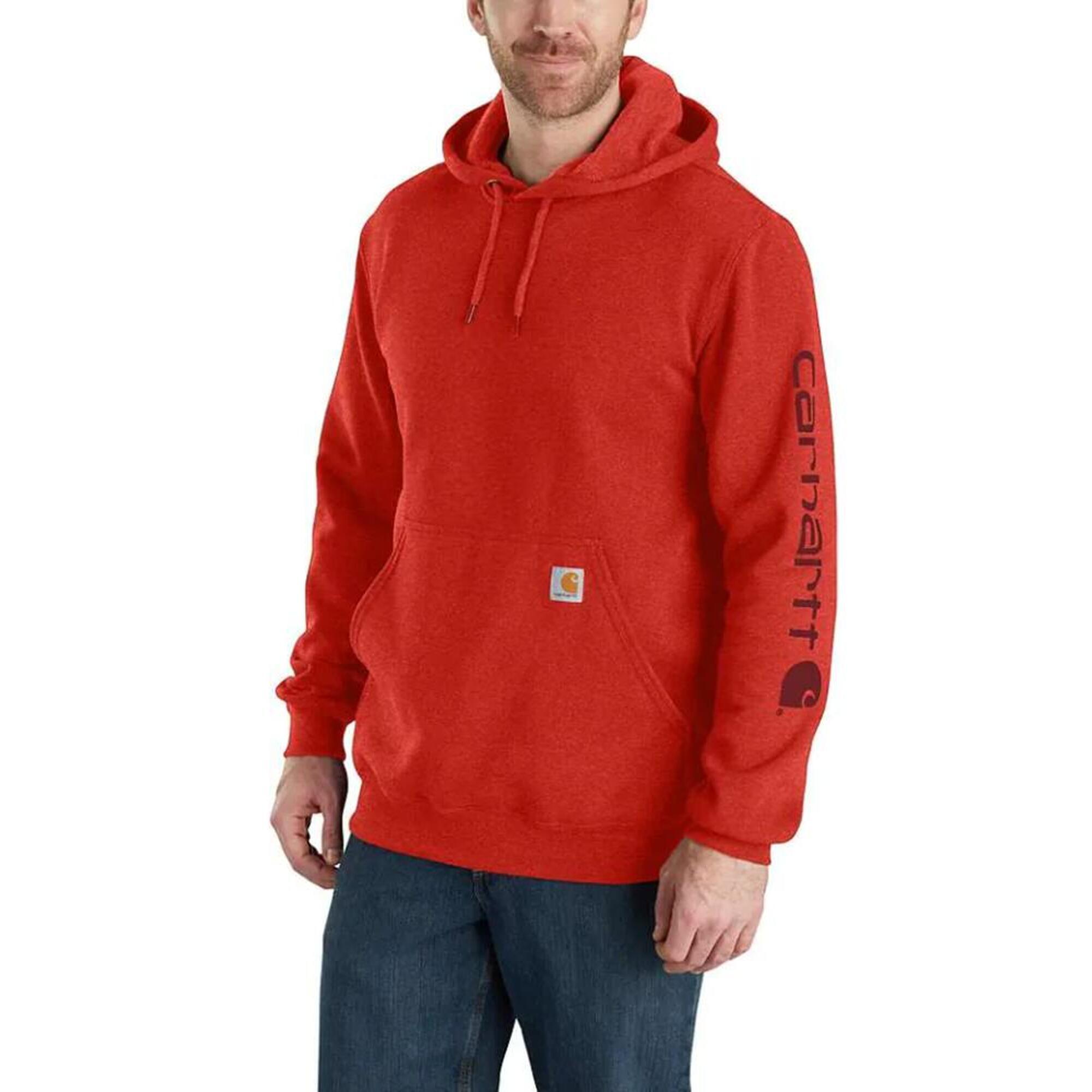 Bluza sportowa męska z kapturem Carhartt Midweight Sleeve Logo Hooded