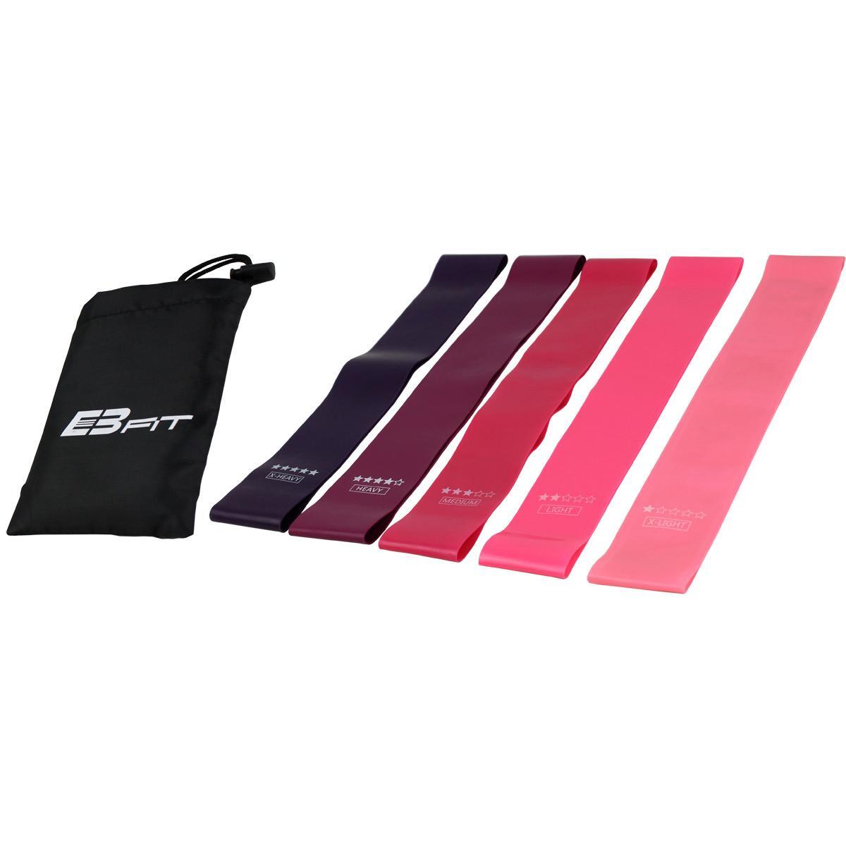 Taśma elastyczna fitness Enero Fit 5 sztuk (2,5 -15 kg)