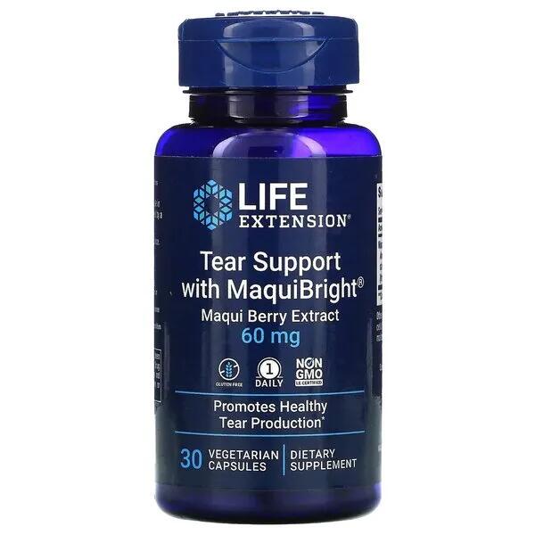 Tear Support with MaquiBright Ekstrakt Jagód Maqui 60mg Life Extension 30 vkaps