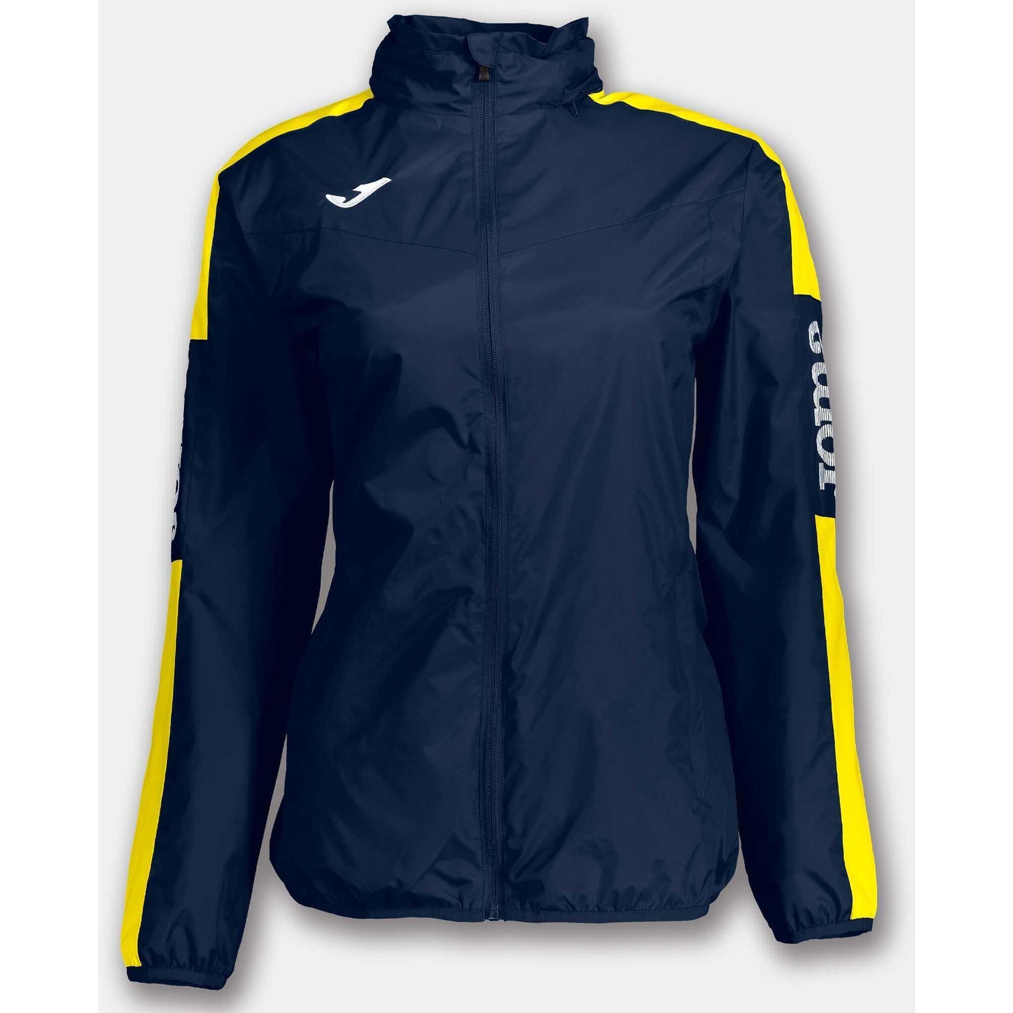 Kurtka damska Joma Rainjacket Championship IV – navy/żółty, L