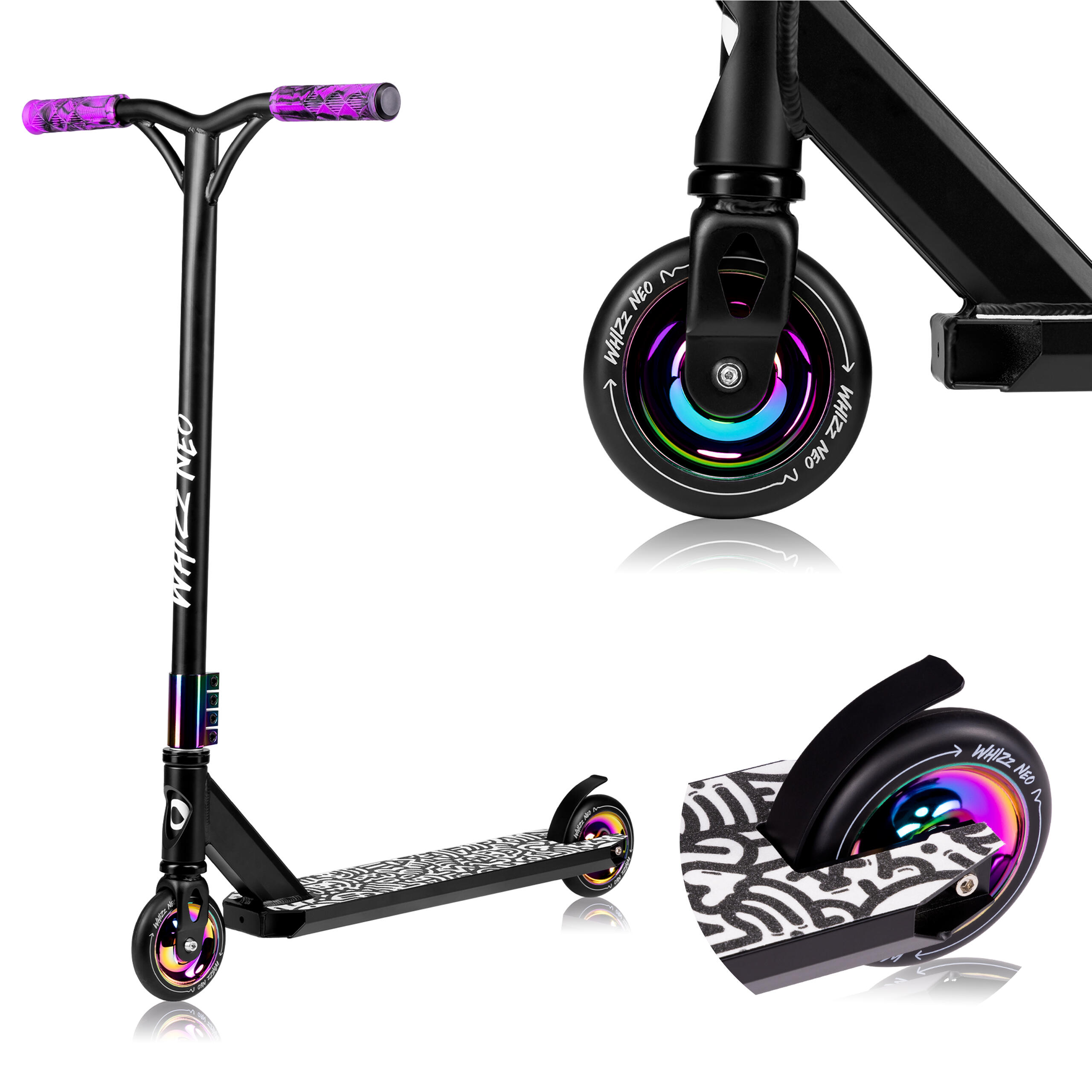 Hulajnoga Lionelo Whizz Neo Black Carbon Multicolor