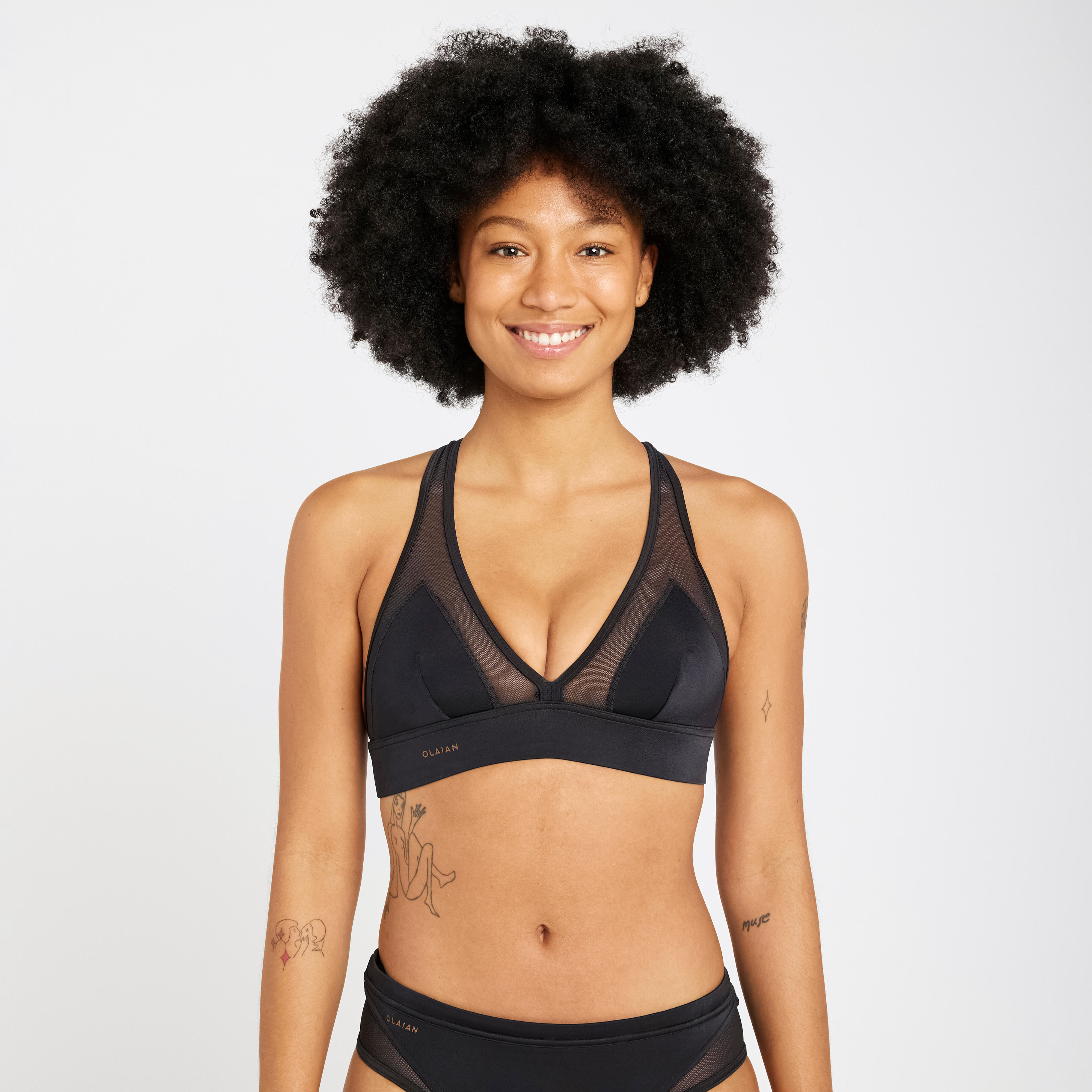 Góra kostiumu kąpielowego surfingowego damska Olaian Isa