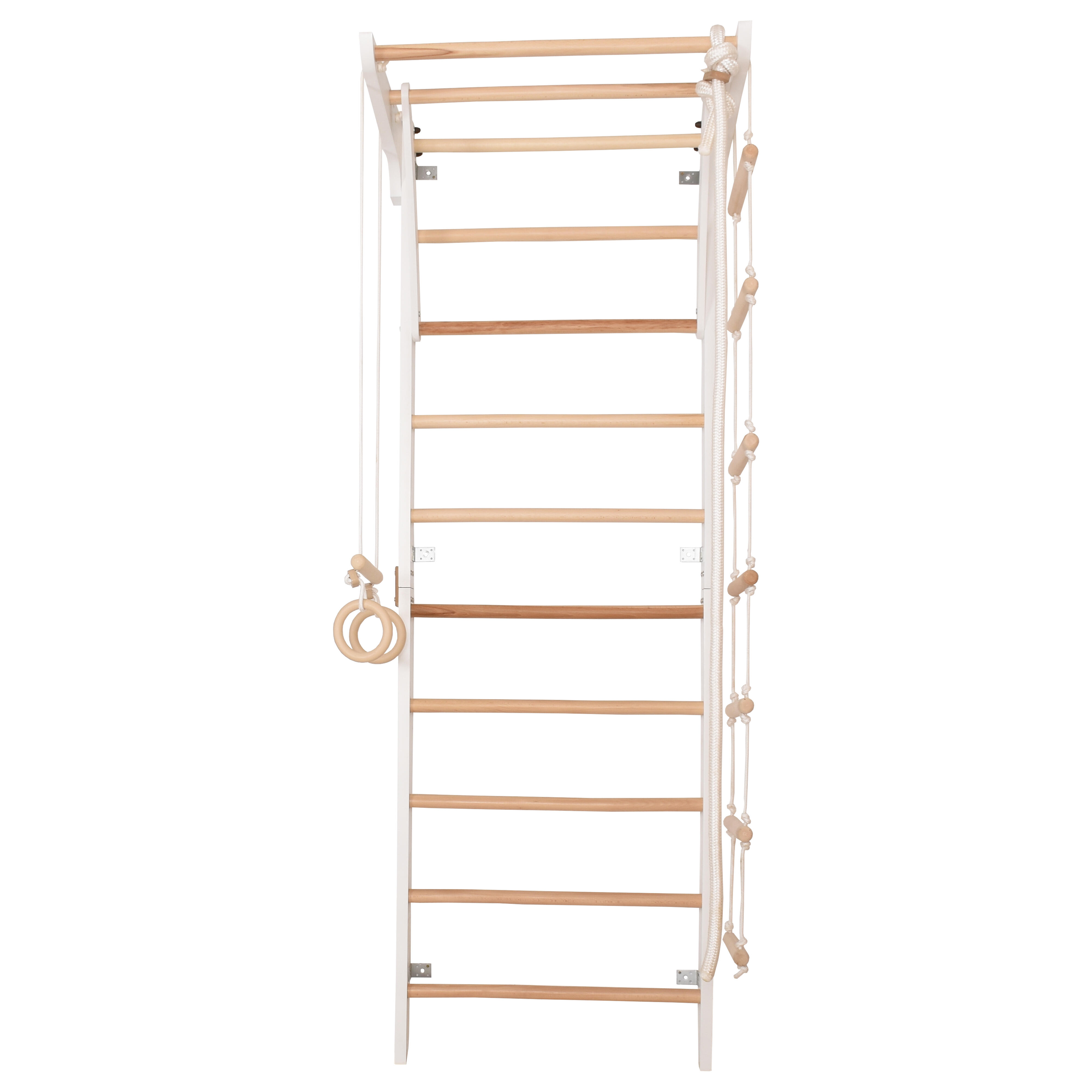Drewniana drabinka gimnastyczna Rinagym (Kinder 2 Biały)