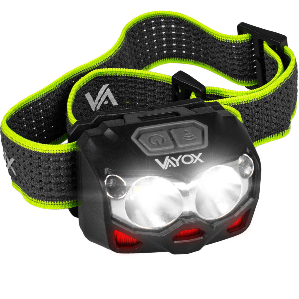 Latarka czołowa Vayox VA0078, 500lm, akumulatorowa, z hybrydowym zasilaniem