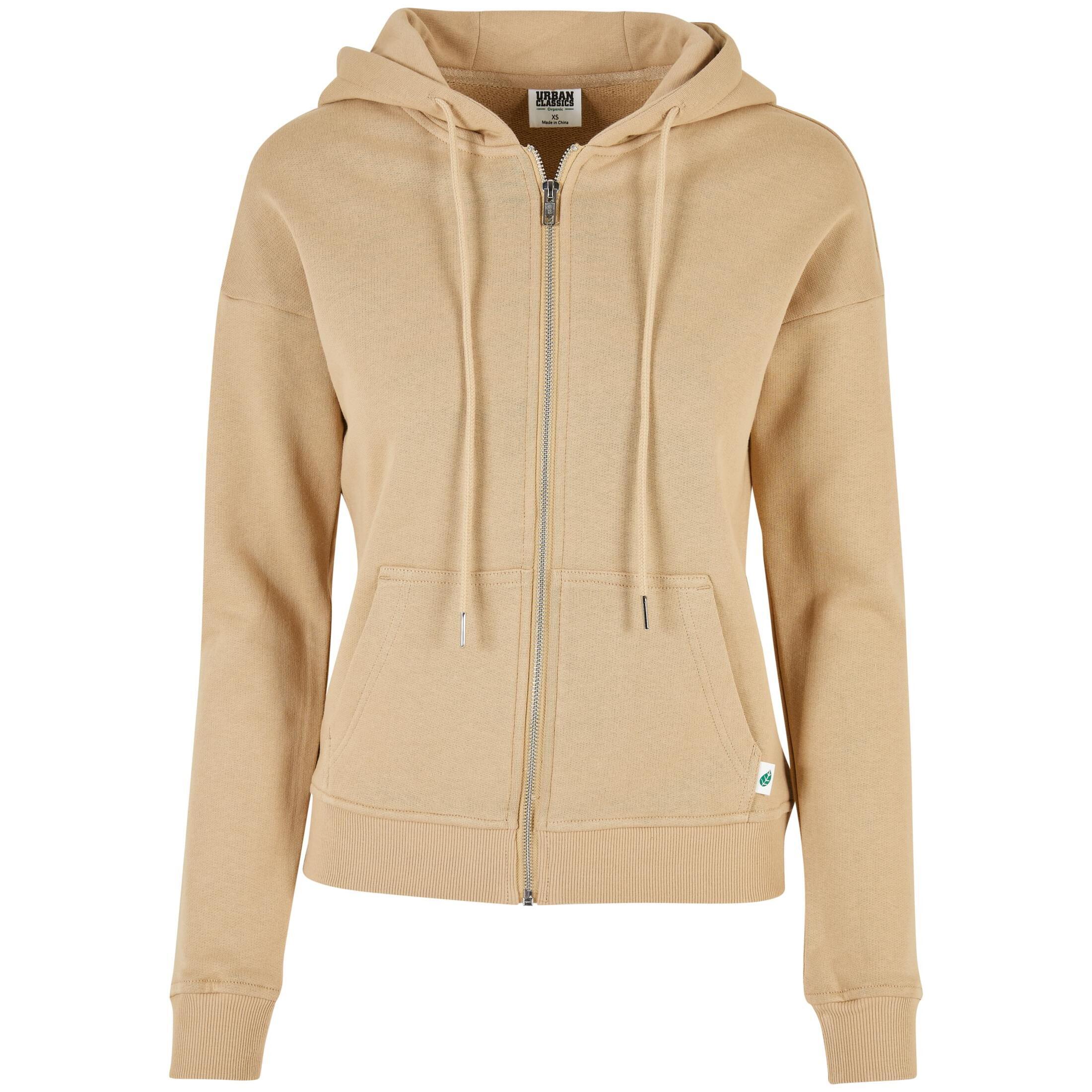 Sweat damska bluza z kapturem zapinana na zamek Urban Classics Organic Terry