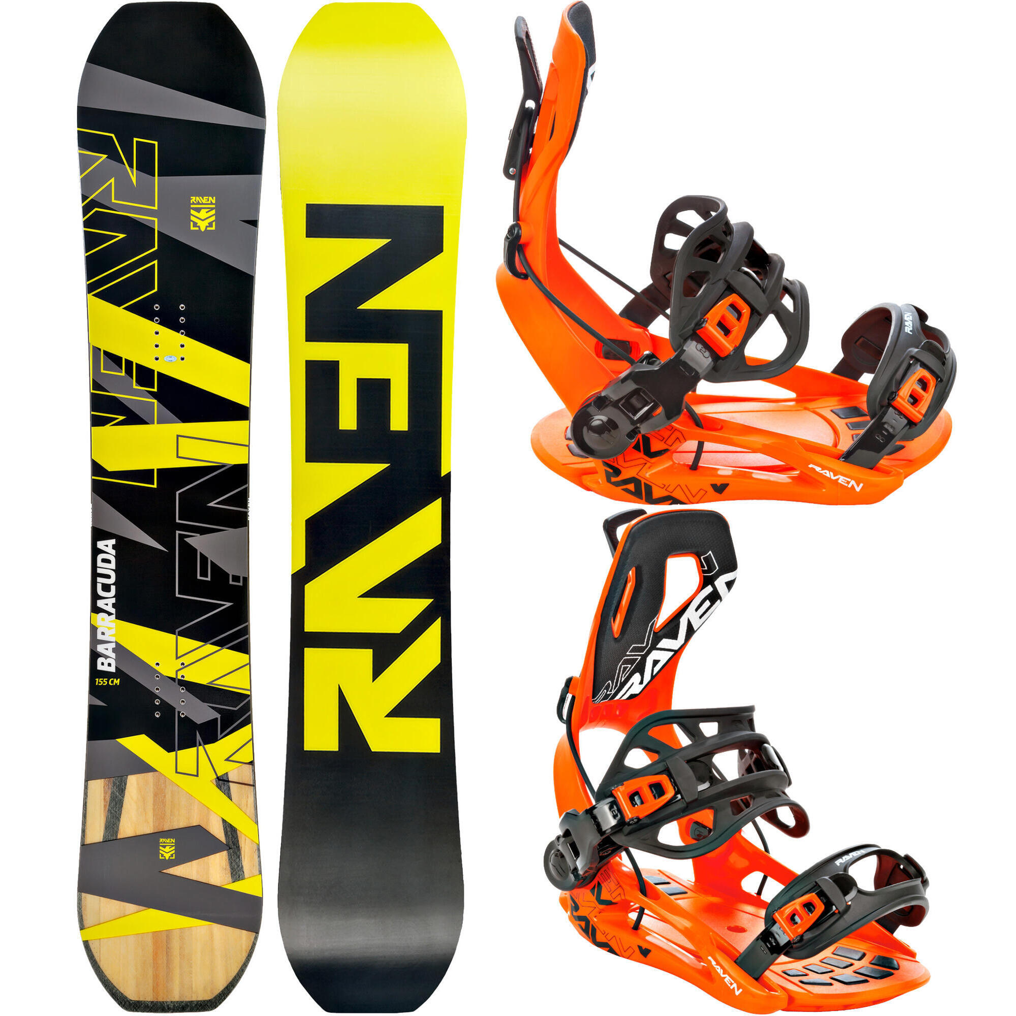 Zestaw Snowboard Raven Barracuda Carbon + Wiązania Raven FT360