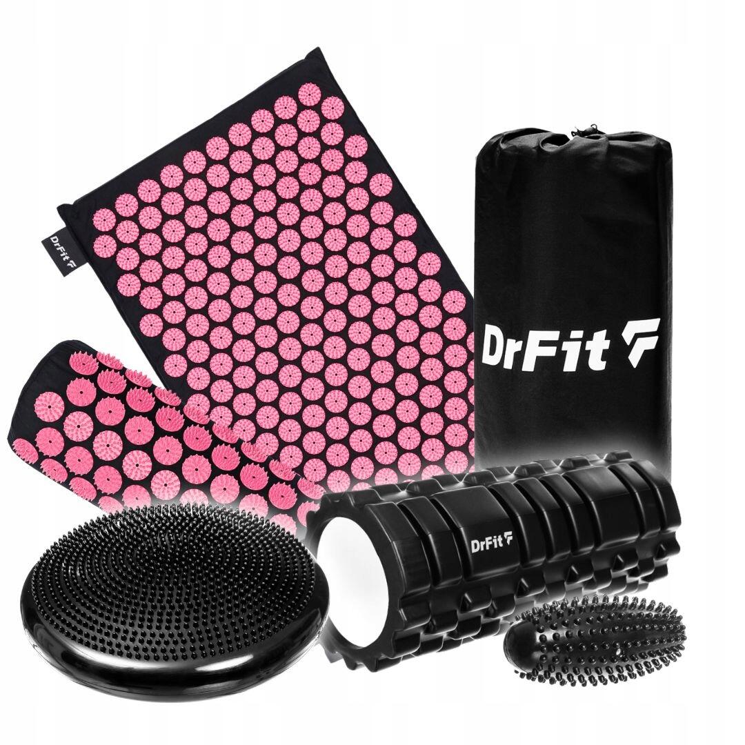 Zestaw regeneracyjny: mata akupresura, sensoryczny, wypustki, poduszka