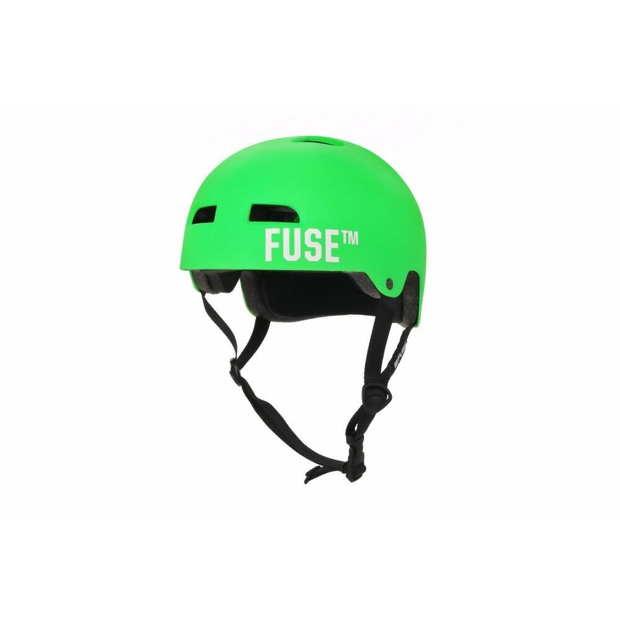 Kask BMX Fuse Alpha - Neonowy zielony - M-L - 56-58 cm