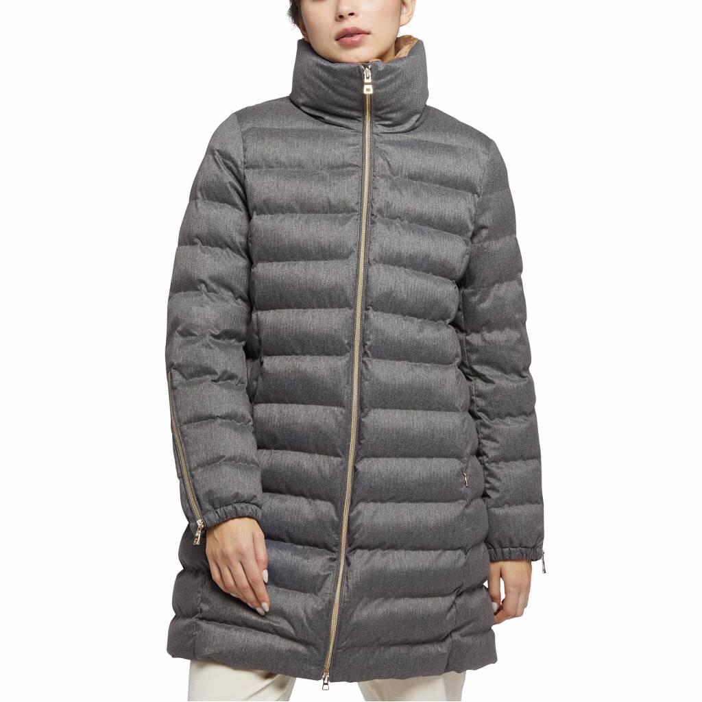 Kurtka GEOX W ILDE PARKA FLANPRINTED Szary
