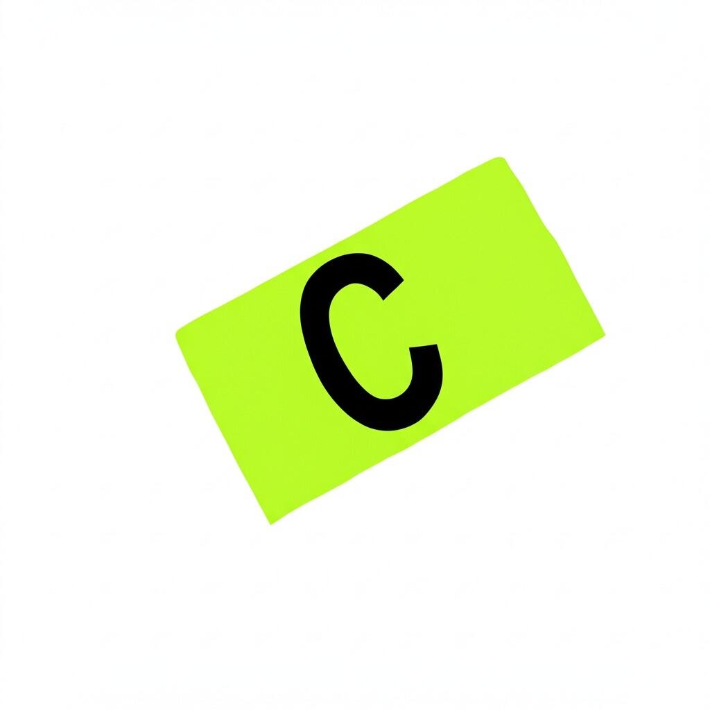 Opaska kapitańska SENIOR 36x9 cm | elastyczna | żółta | dla dorosłych