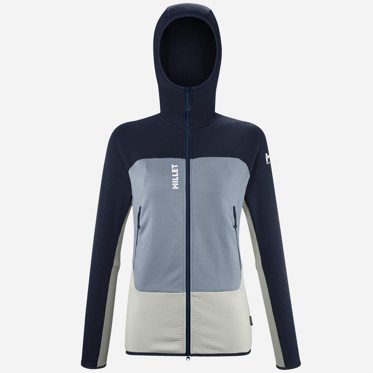 Bluza turystyczna damska Millet Fusion Grid Hoodie active fit Polartec PowerGrid