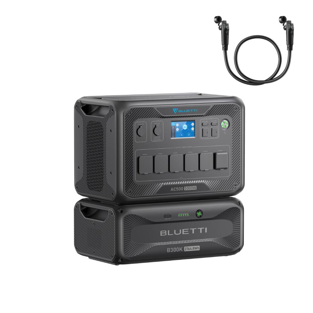 AC500+B300K generator prądu 5000W 2765Wh, zasilanie domu na śnieżyce i awarie