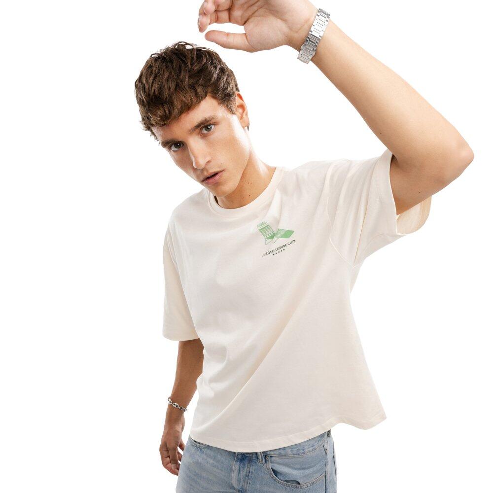 Męska koszulka z krótkim rękawem z bawełny organicznej Lifestyle Siroko Life