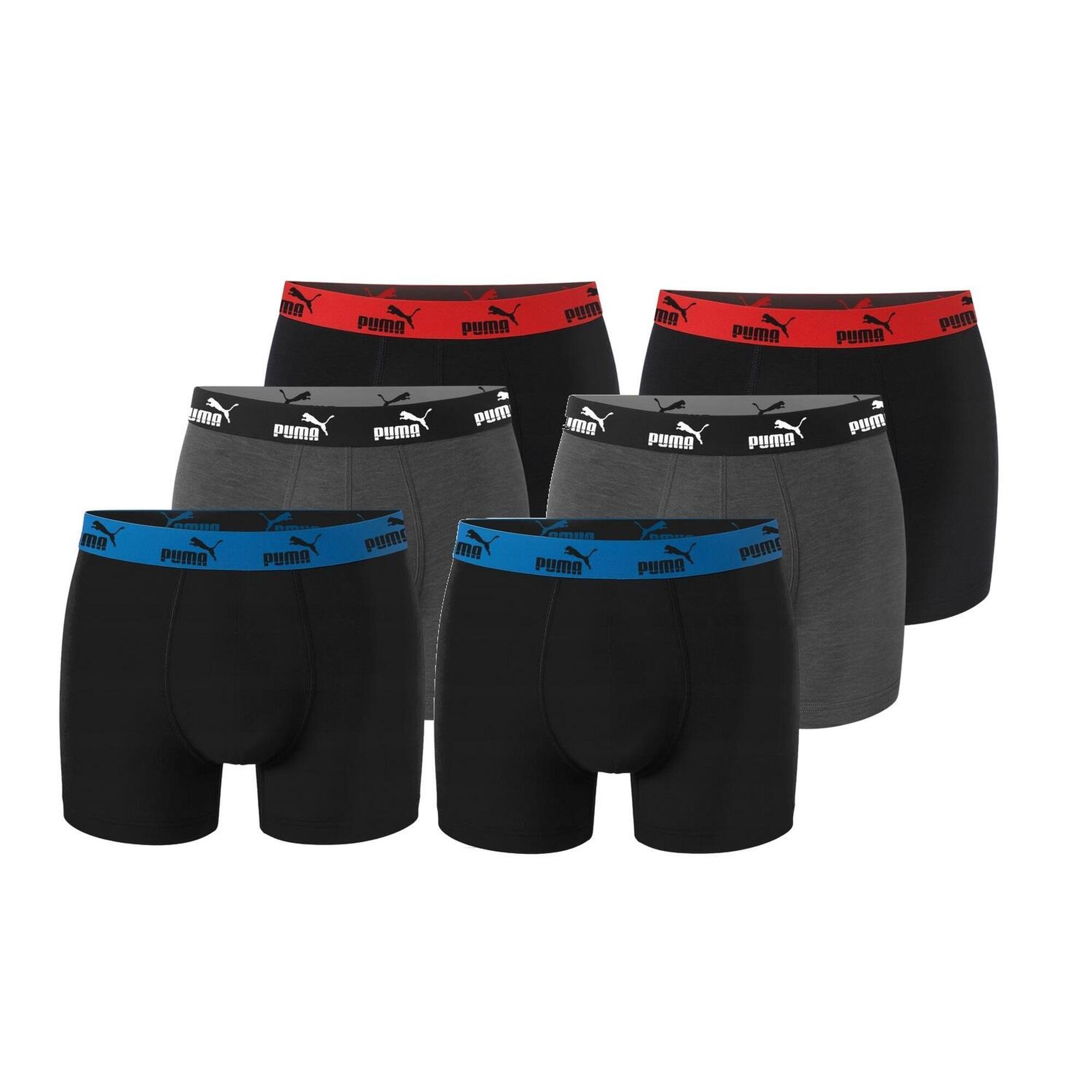 Bokserki majtki męskie Puma Boxershorts 6-pak bawełniane