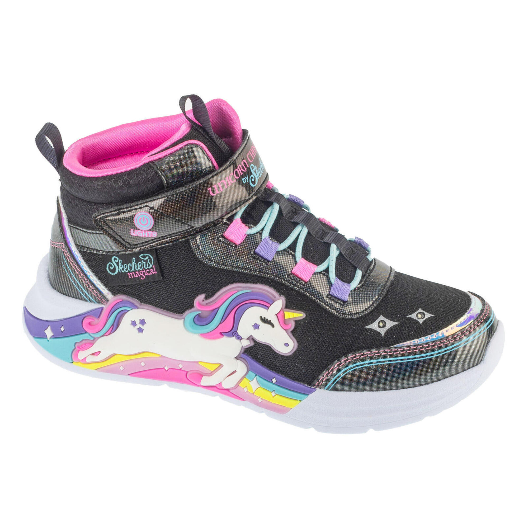 Buty sportowe Sneakersy dziewczęce, S-Lights: Unicorn Chaser - Jumping Magic