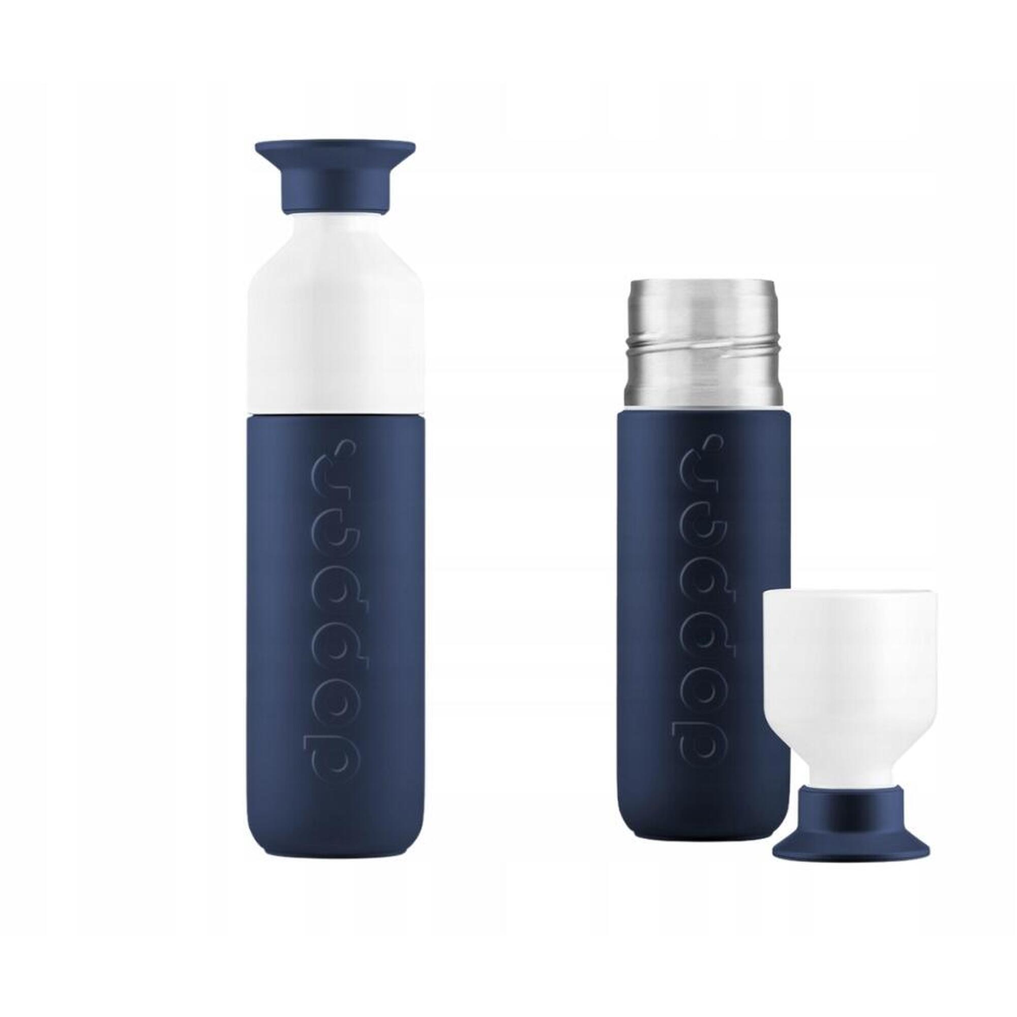 Butelka termiczna Dopper Braker Blue 350 ml z kubkiem