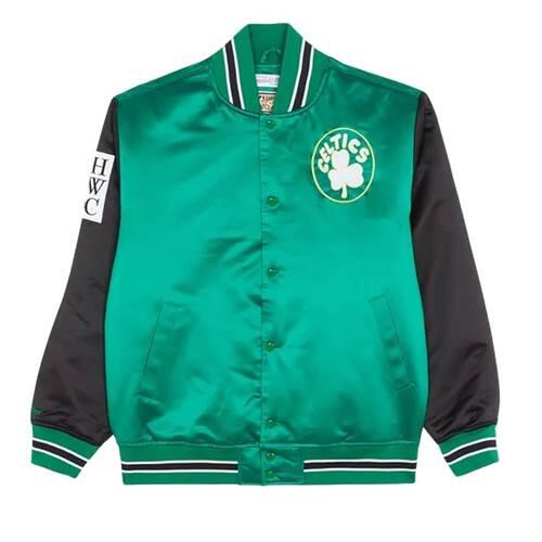 Kurtka męska koszykarska Mitchell & Ness NBA Boston Celtics zielona