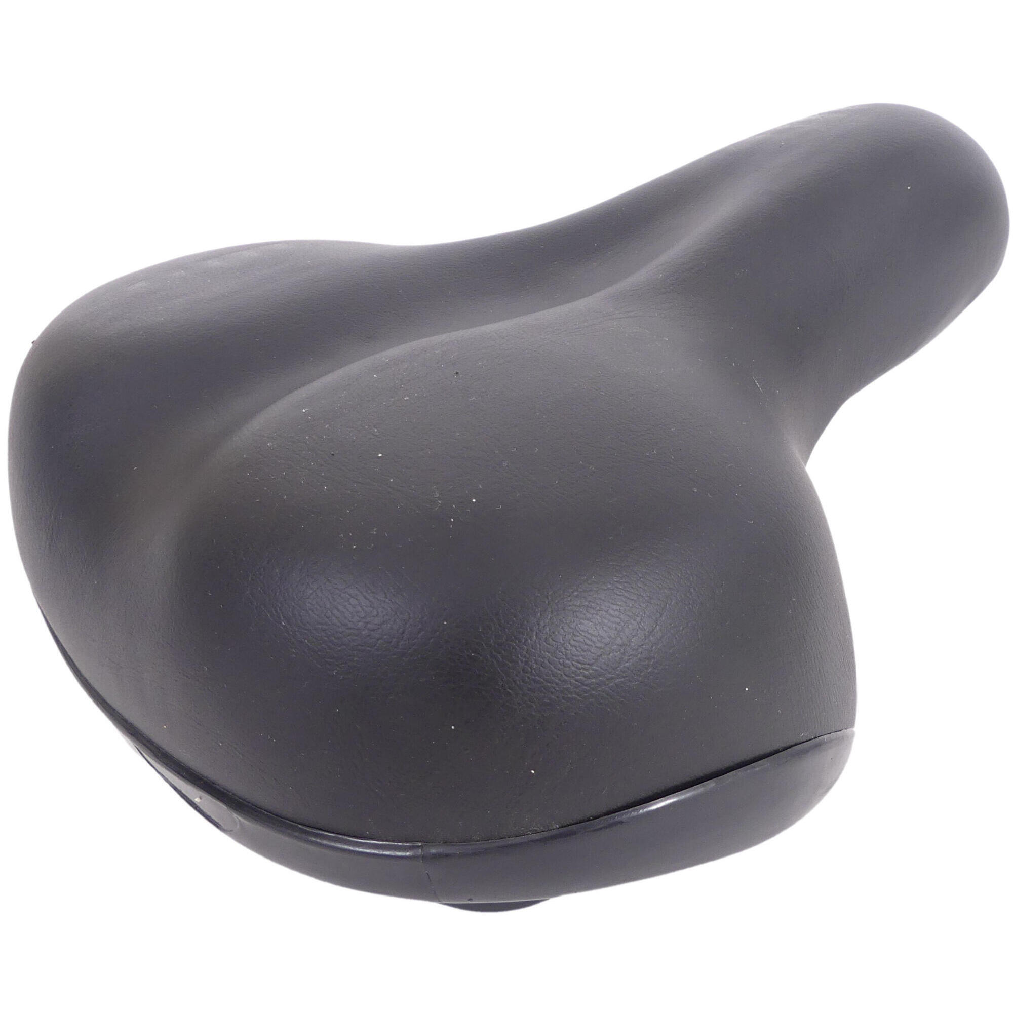 Siodełko Rowerowe City Soft Z Paskiem Na Siodełko - Czarne