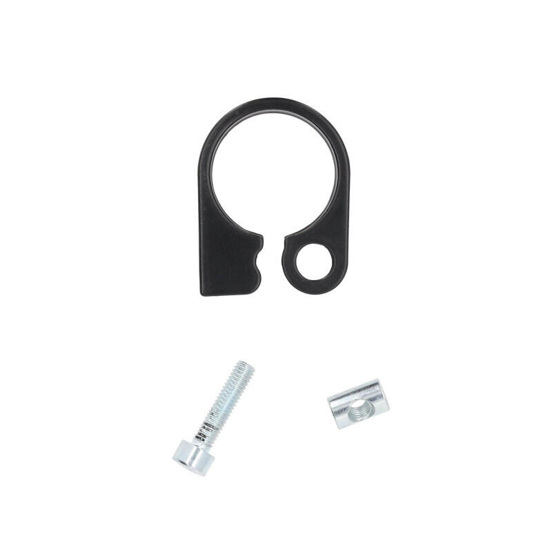 Czarny zacisk siodełka z dźwignią Ursus