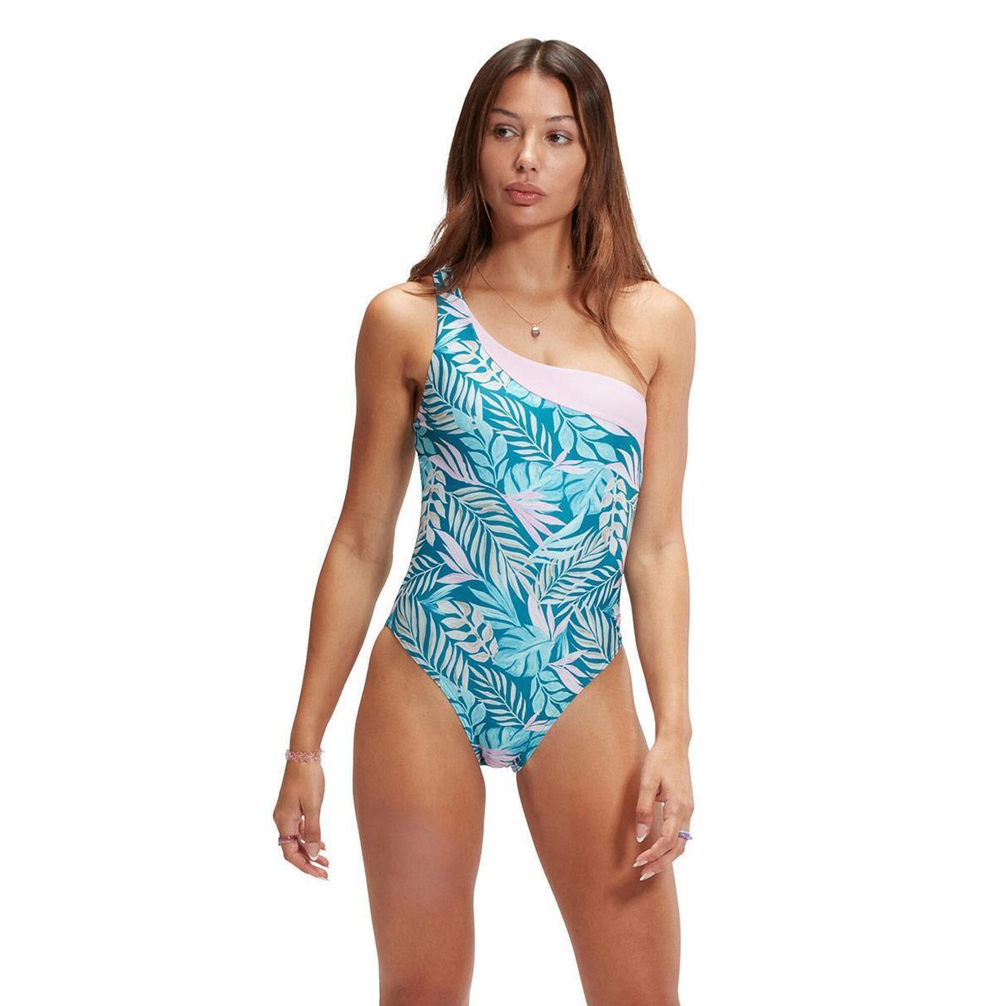 Asymetryczny Kostium Kąpielowy Speedo – Niebieski/Różowy – Rozmiar 32