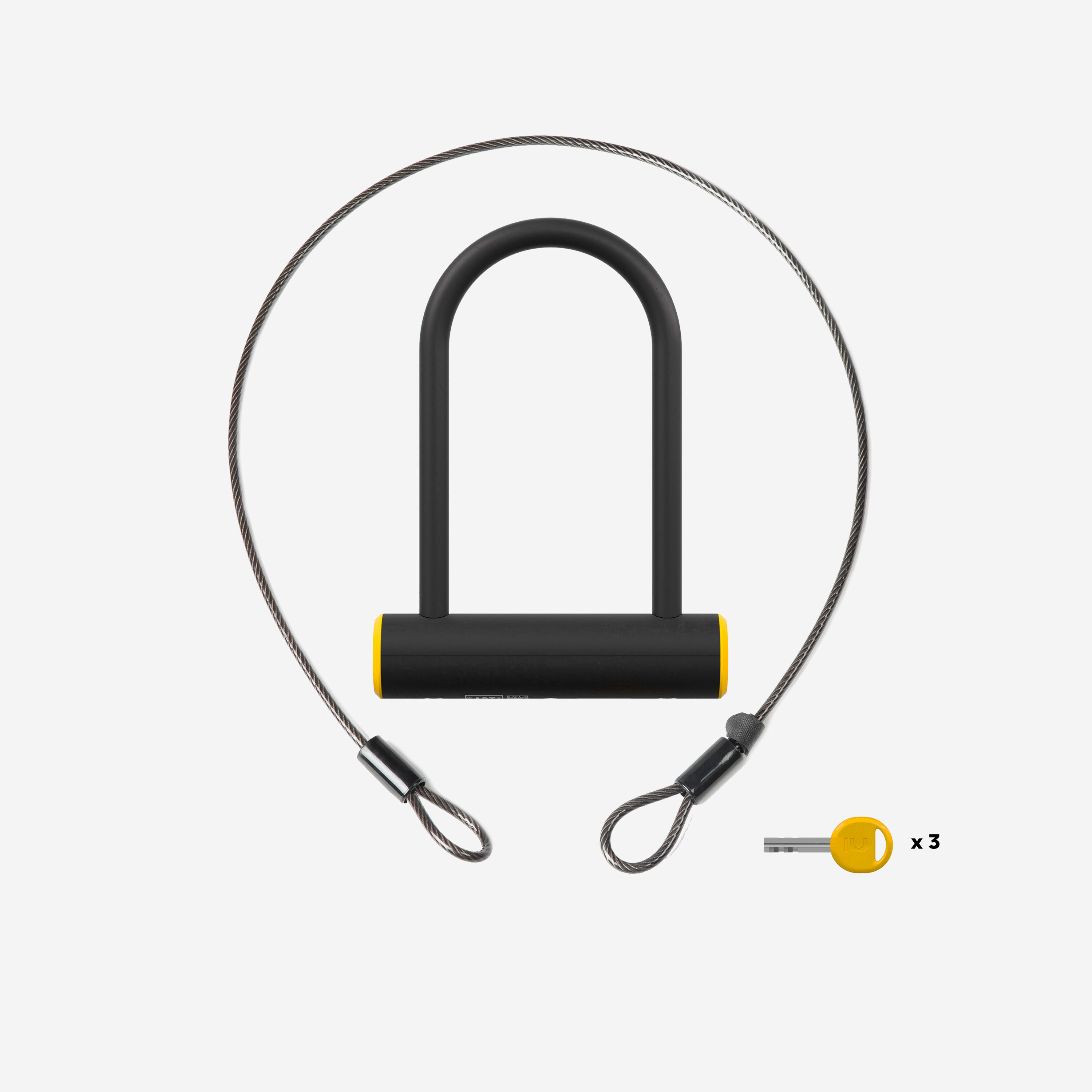 Zapięcie rowerowe Elops U-LOCK 900M ART2 + linka