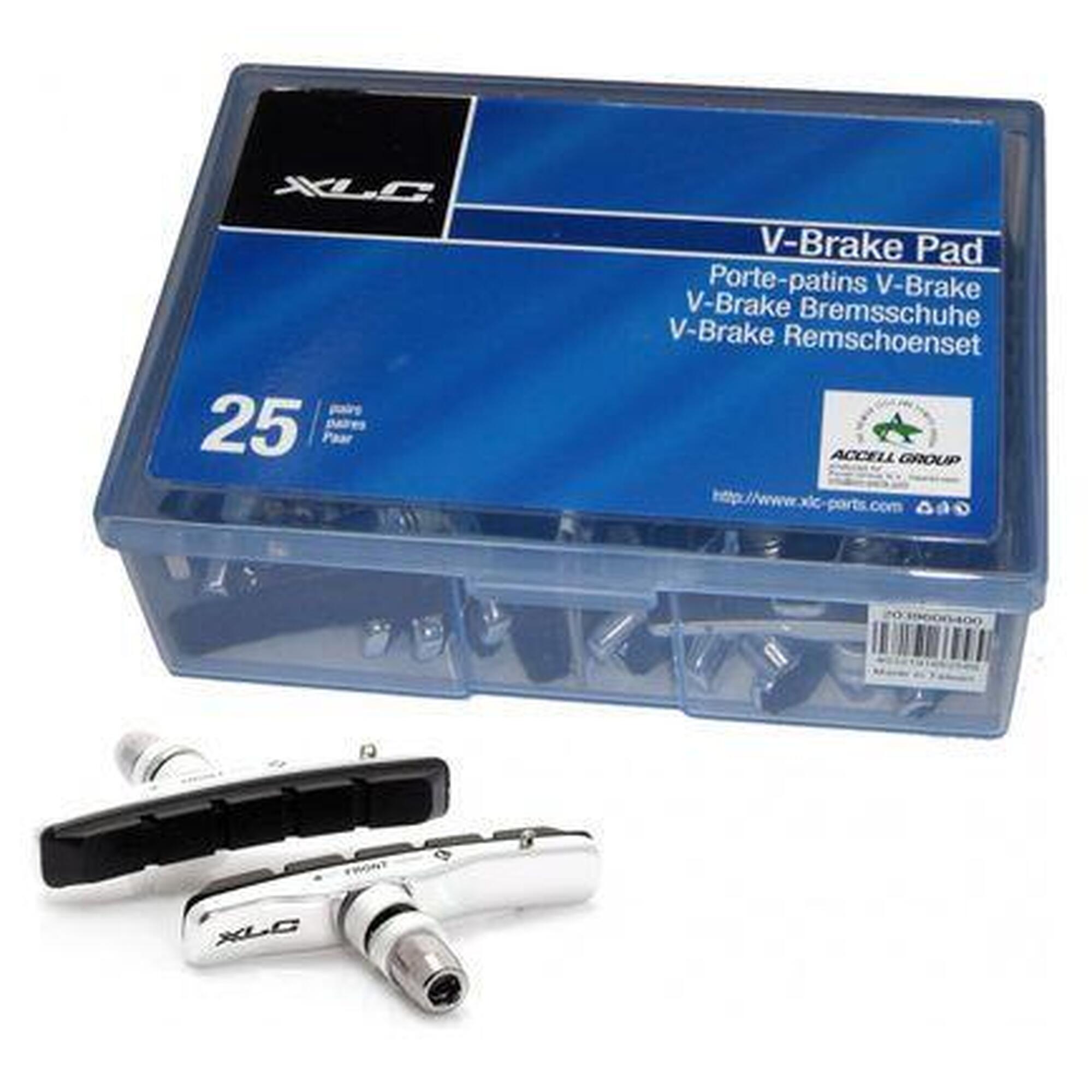 Opakowanie 25 par klocków hamulcowych XLC bs-v02 cartridge vbrake