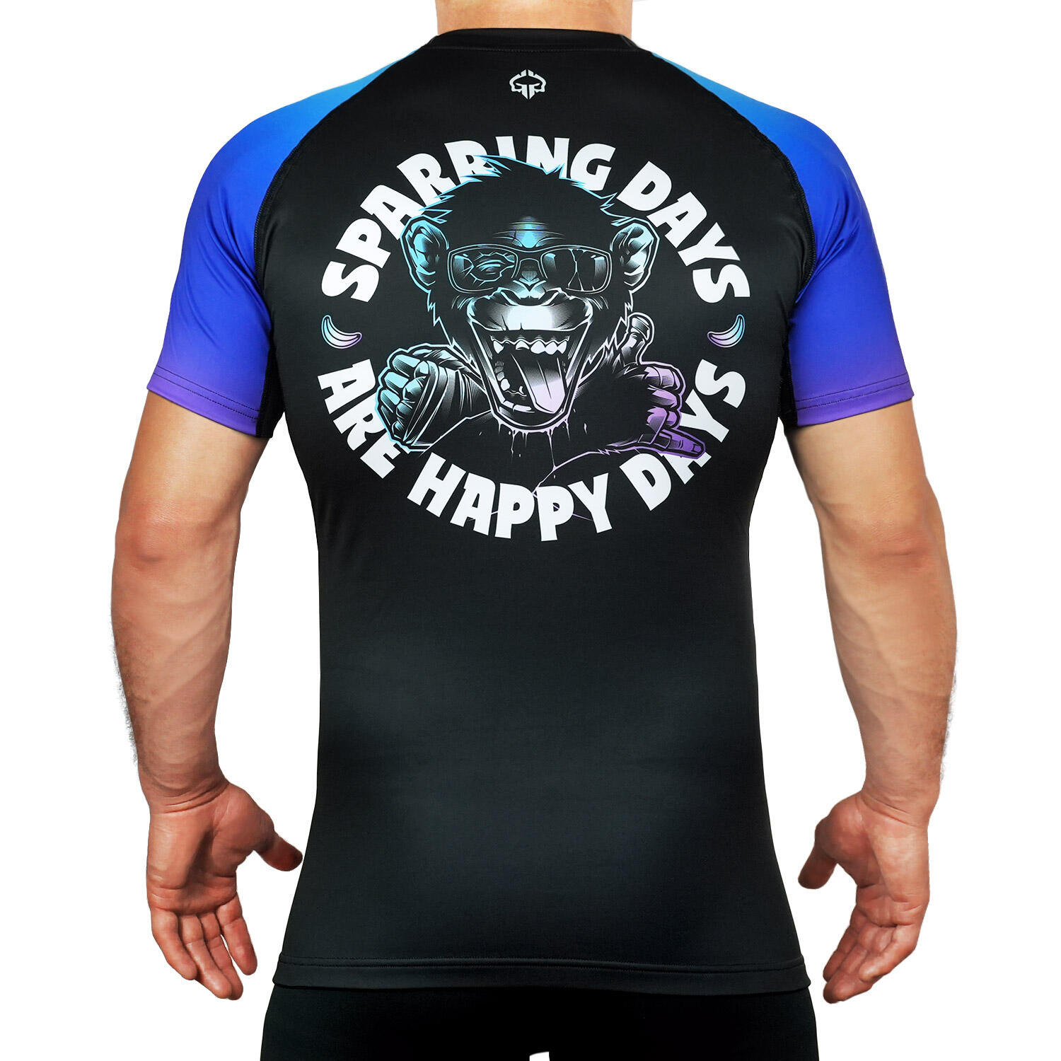Rashguard do MMA/BJJ męski Ground Game Cheeky Monkey z krótkim rękawem