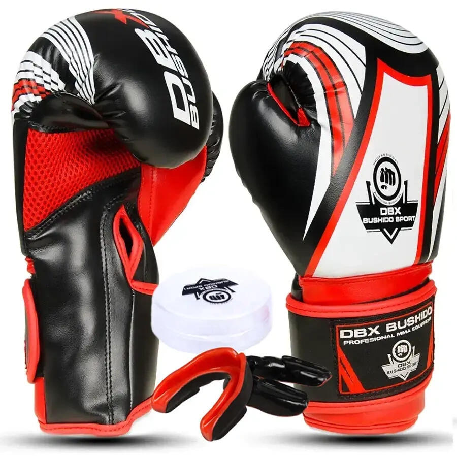 Rękawice bokserskie i ochraniacz na zęby DBX Bushido